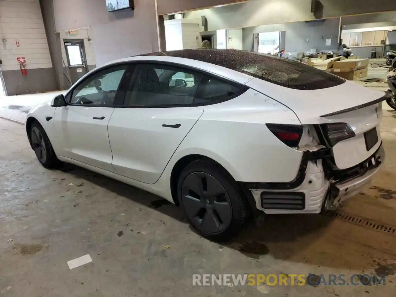 2 Photograph of a damaged car 5YJ3E1EAXMF029227 TESLA MODEL 3 2021