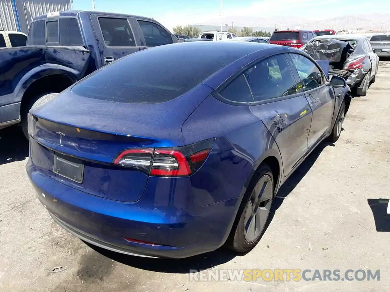 4 Photograph of a damaged car 5YJ3E1EAXMF046173 TESLA MODEL 3 2021