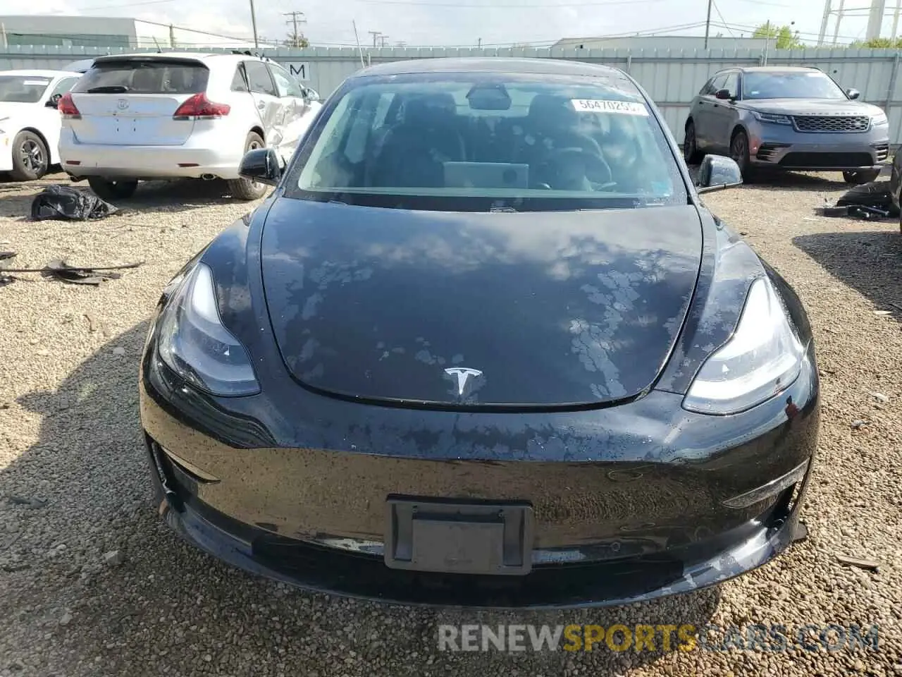 5 Photograph of a damaged car 5YJ3E1EAXMF056864 TESLA MODEL 3 2021