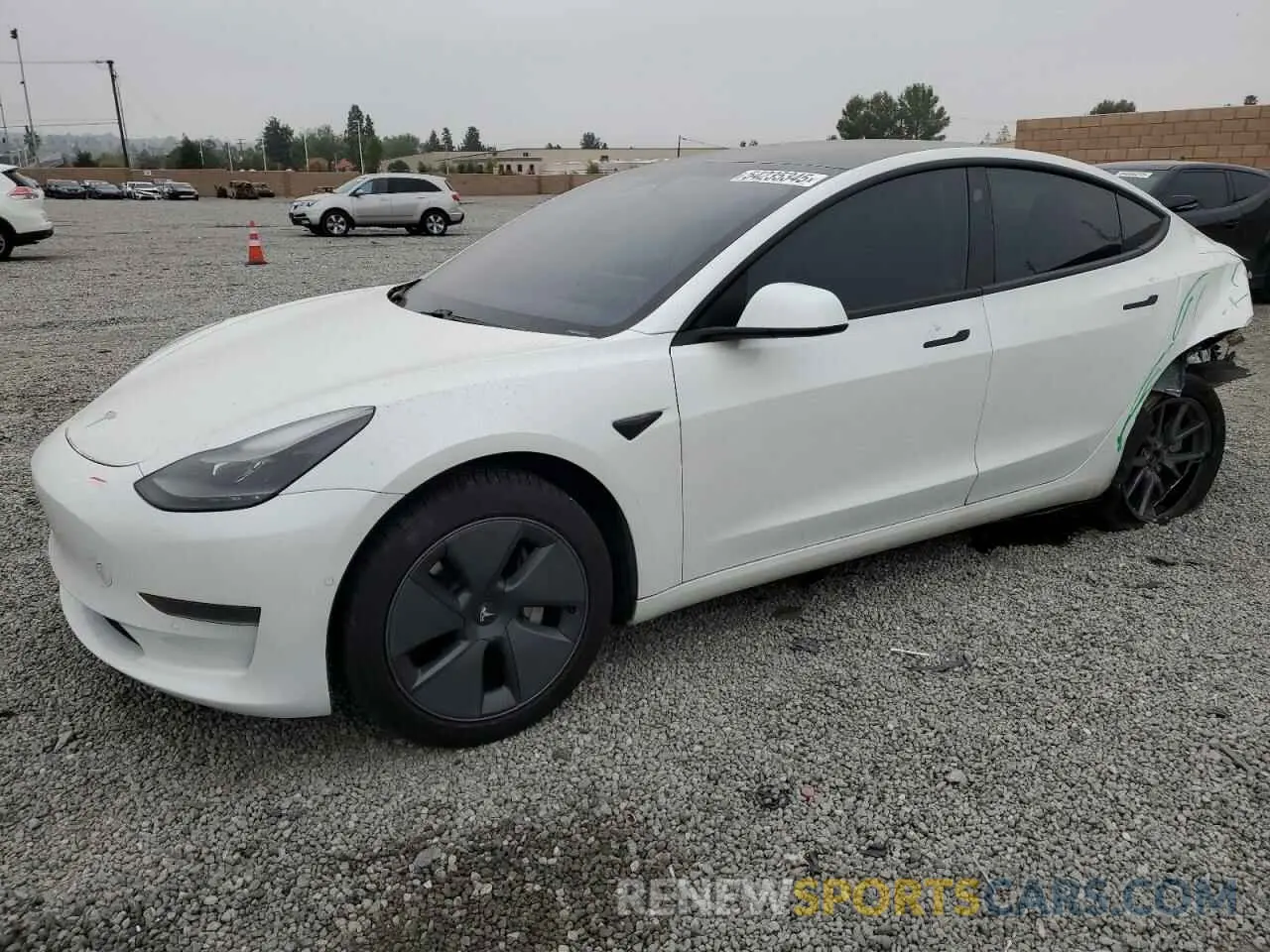 1 Photograph of a damaged car 5YJ3E1EAXMF065760 TESLA MODEL 3 2021