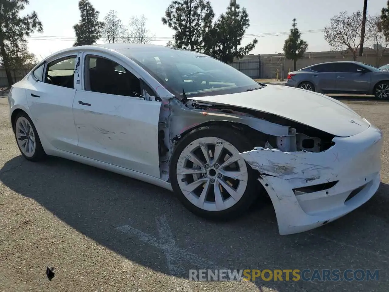 4 Photograph of a damaged car 5YJ3E1EAXMF068402 TESLA MODEL 3 2021