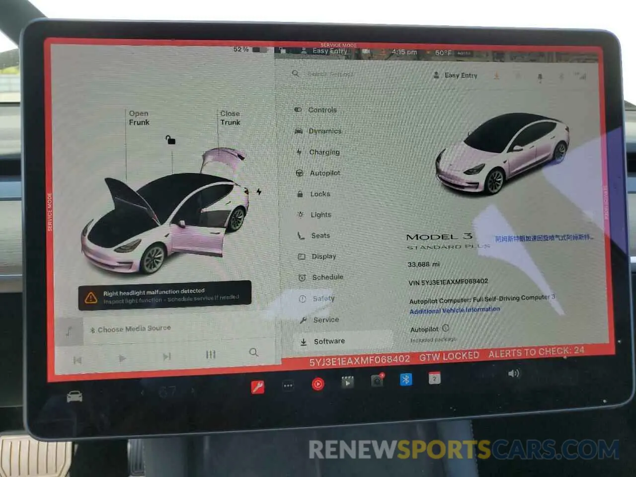 9 Photograph of a damaged car 5YJ3E1EAXMF068402 TESLA MODEL 3 2021
