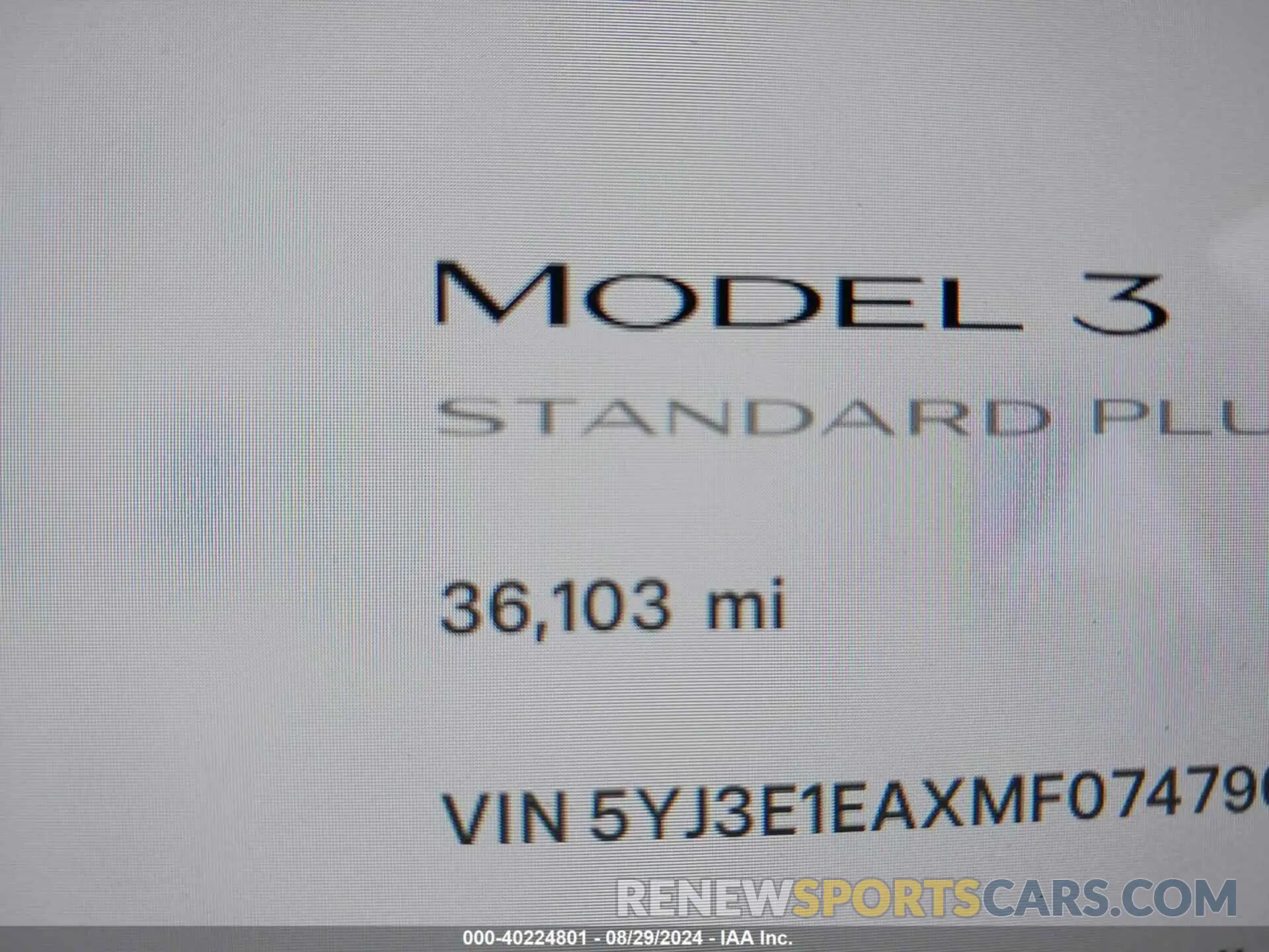 15 Photograph of a damaged car 5YJ3E1EAXMF074796 TESLA MODEL 3 2021