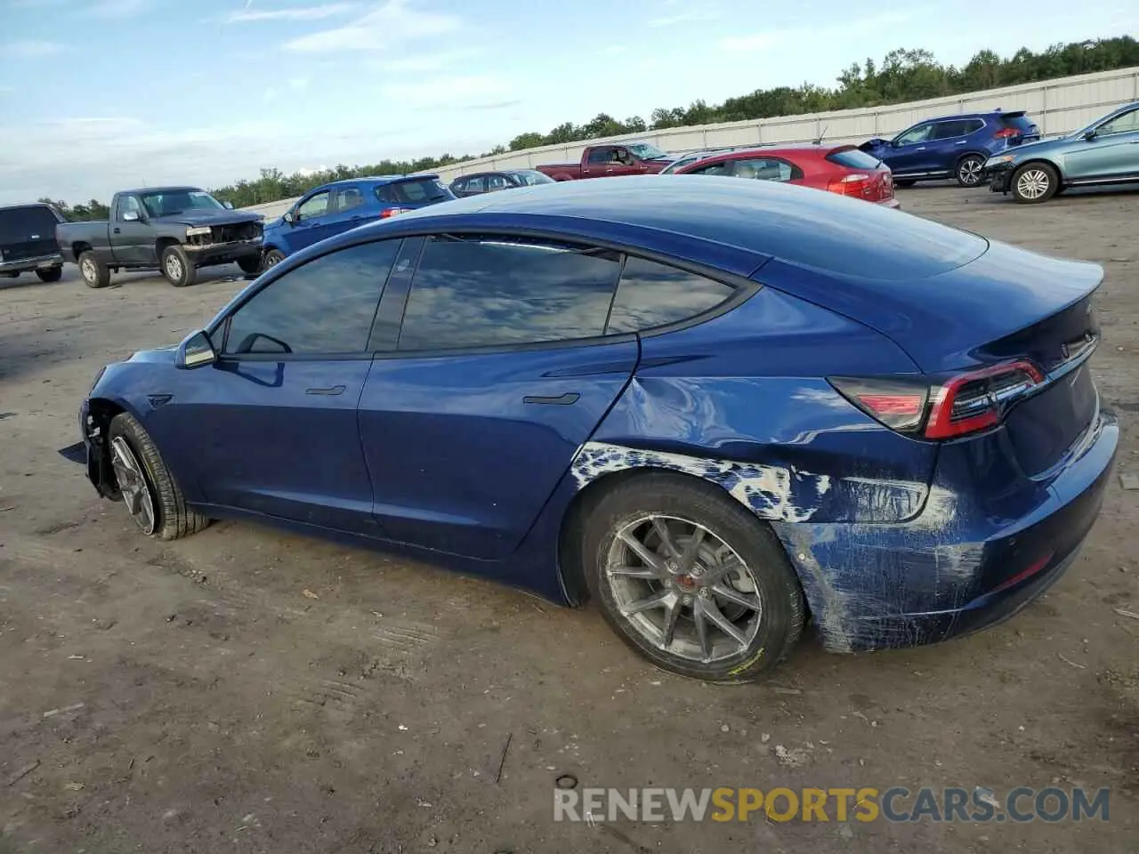 2 Photograph of a damaged car 5YJ3E1EAXMF082641 TESLA MODEL 3 2021