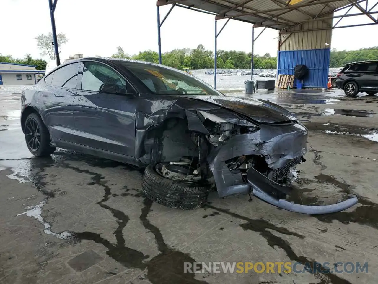 4 Photograph of a damaged car 5YJ3E1EAXMF086804 TESLA MODEL 3 2021