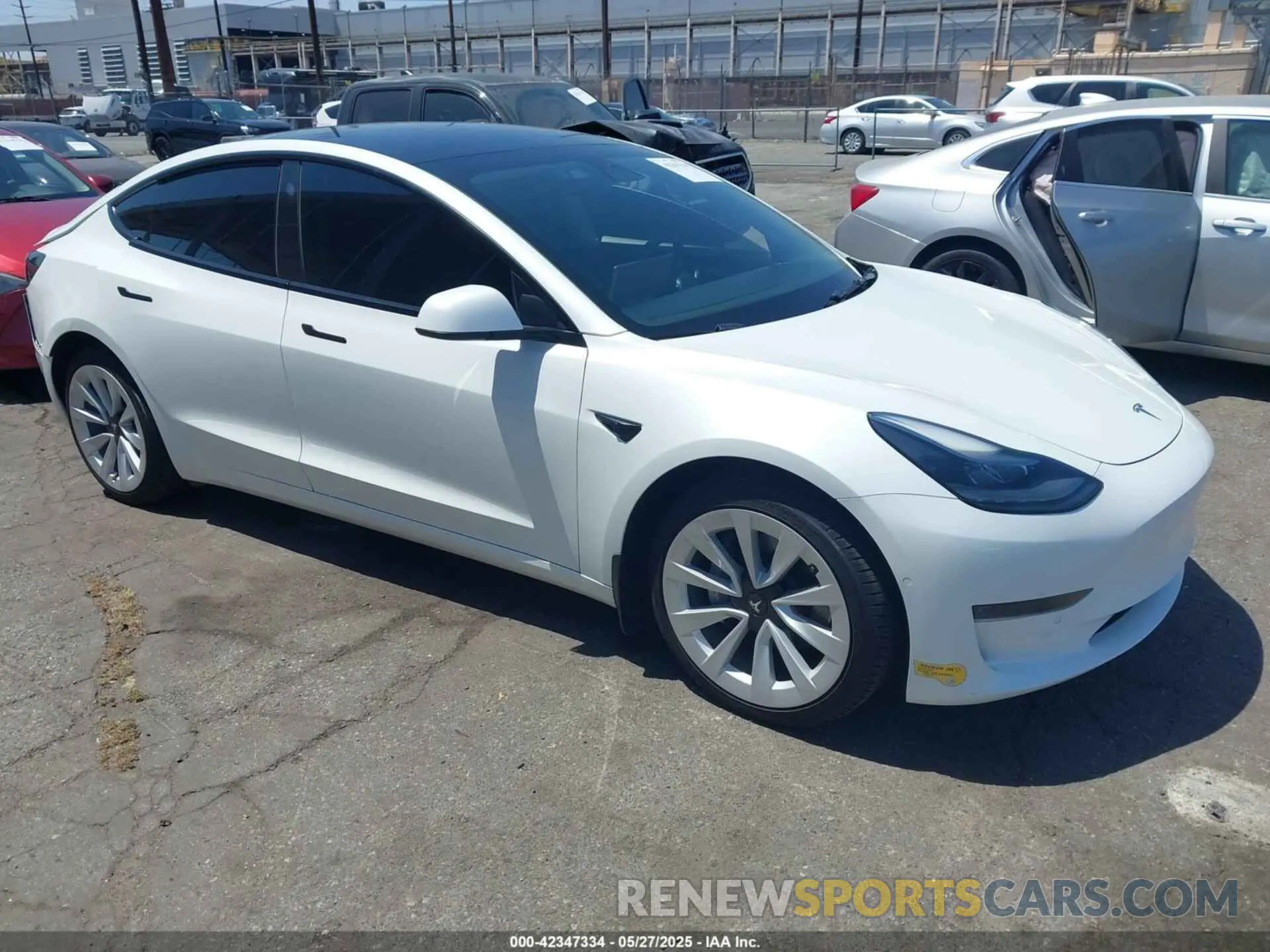 1 Photograph of a damaged car 5YJ3E1EAXMF089282 TESLA MODEL 3 2021