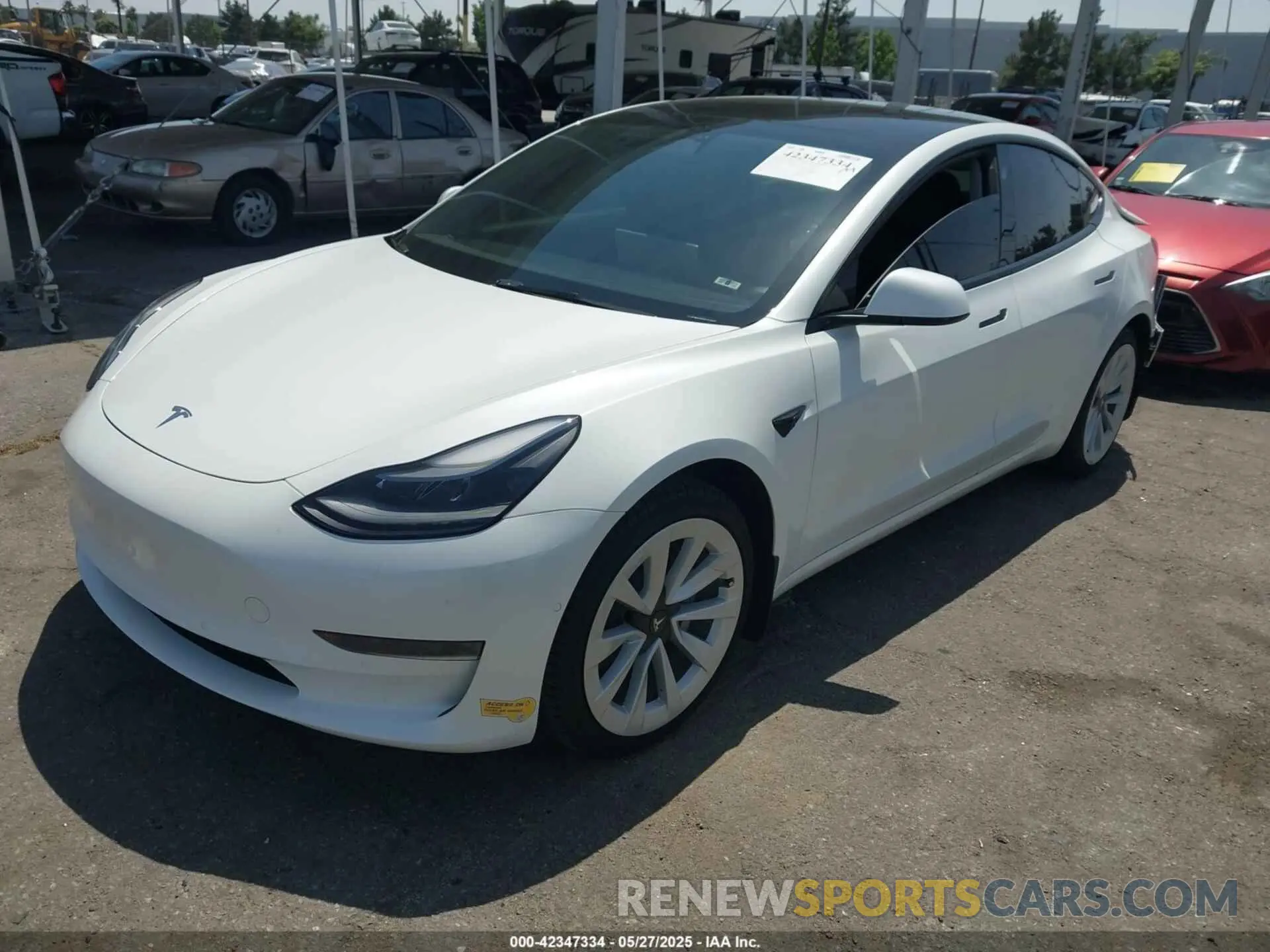 2 Photograph of a damaged car 5YJ3E1EAXMF089282 TESLA MODEL 3 2021