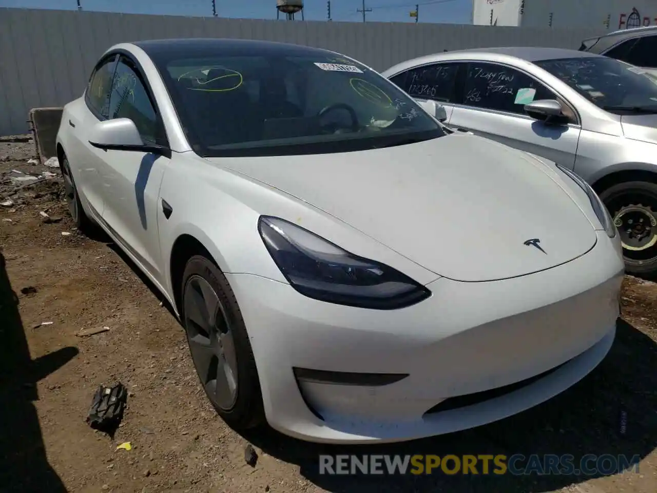 1 Photograph of a damaged car 5YJ3E1EAXMF089296 TESLA MODEL 3 2021