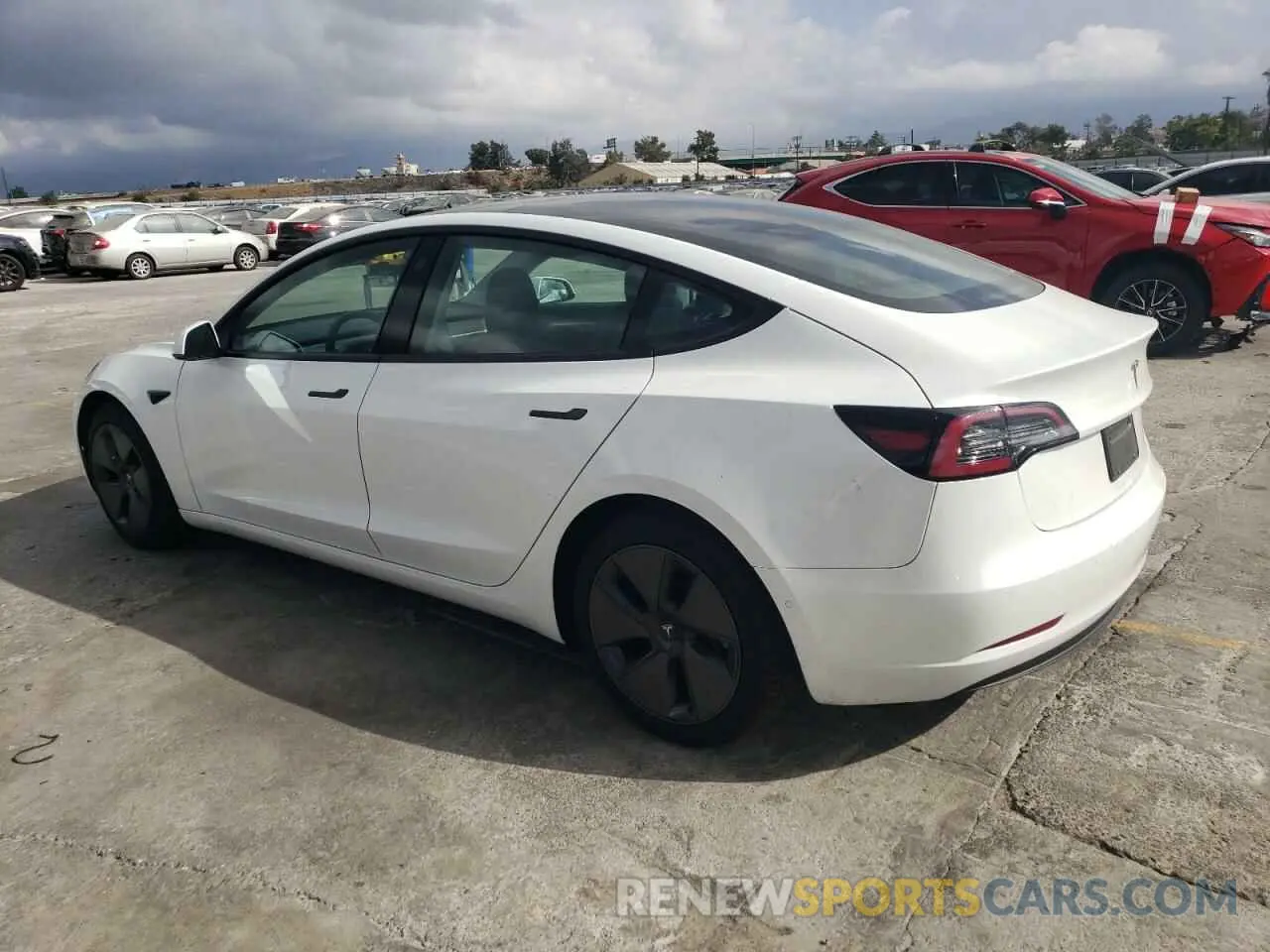 2 Photograph of a damaged car 5YJ3E1EAXMF091596 TESLA MODEL 3 2021