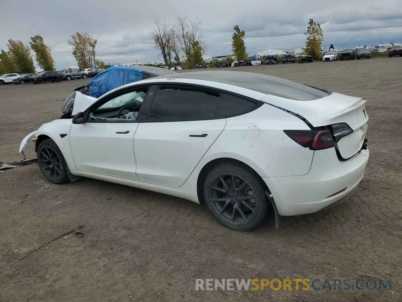 2 Photograph of a damaged car 5YJ3E1EAXMF094112 TESLA MODEL 3 2021