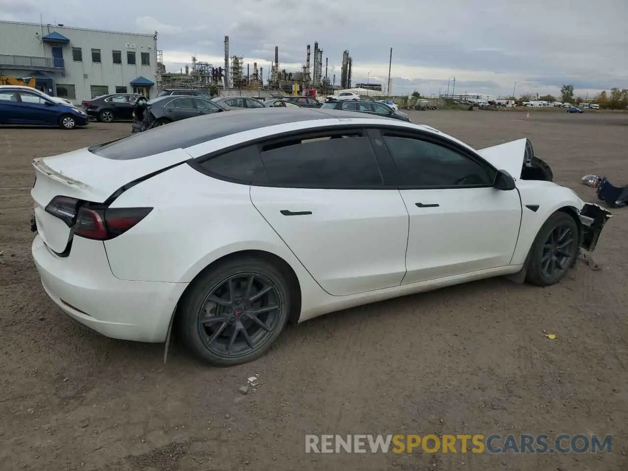 3 Photograph of a damaged car 5YJ3E1EAXMF094112 TESLA MODEL 3 2021