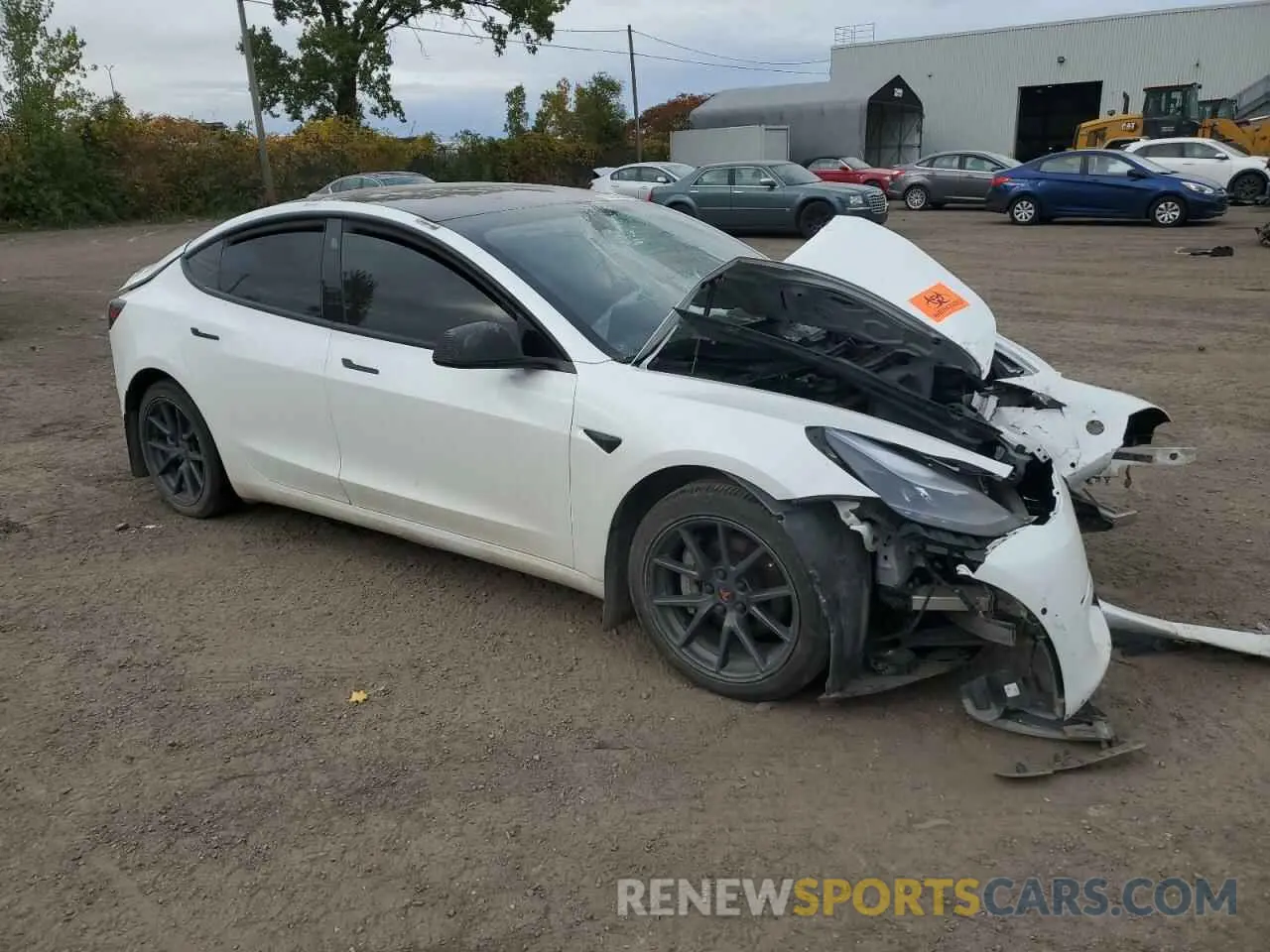 4 Photograph of a damaged car 5YJ3E1EAXMF094112 TESLA MODEL 3 2021