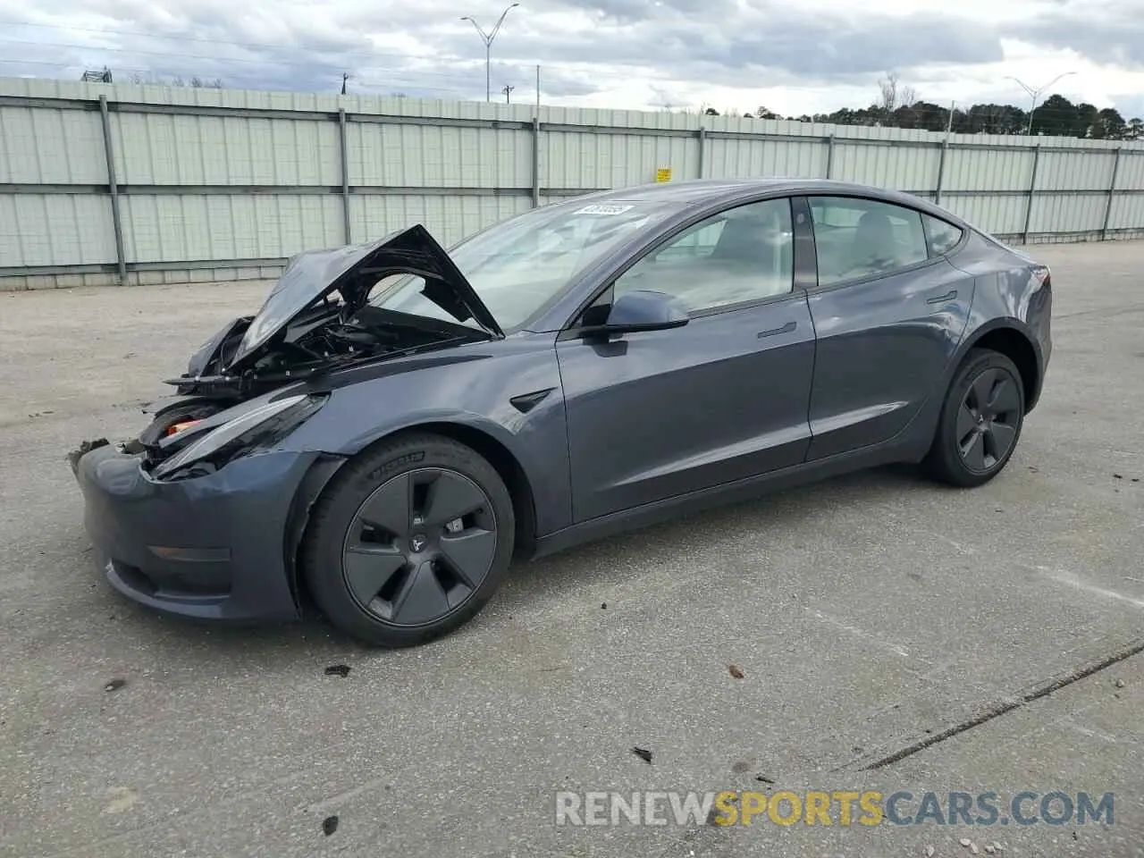 1 Photograph of a damaged car 5YJ3E1EAXMF096779 TESLA MODEL 3 2021