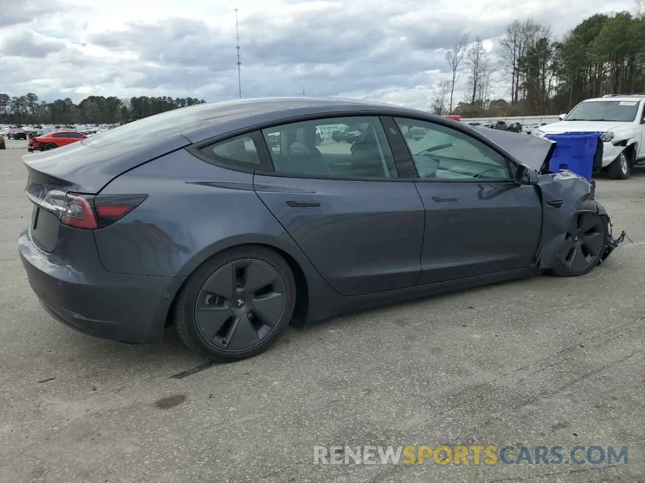 3 Photograph of a damaged car 5YJ3E1EAXMF096779 TESLA MODEL 3 2021