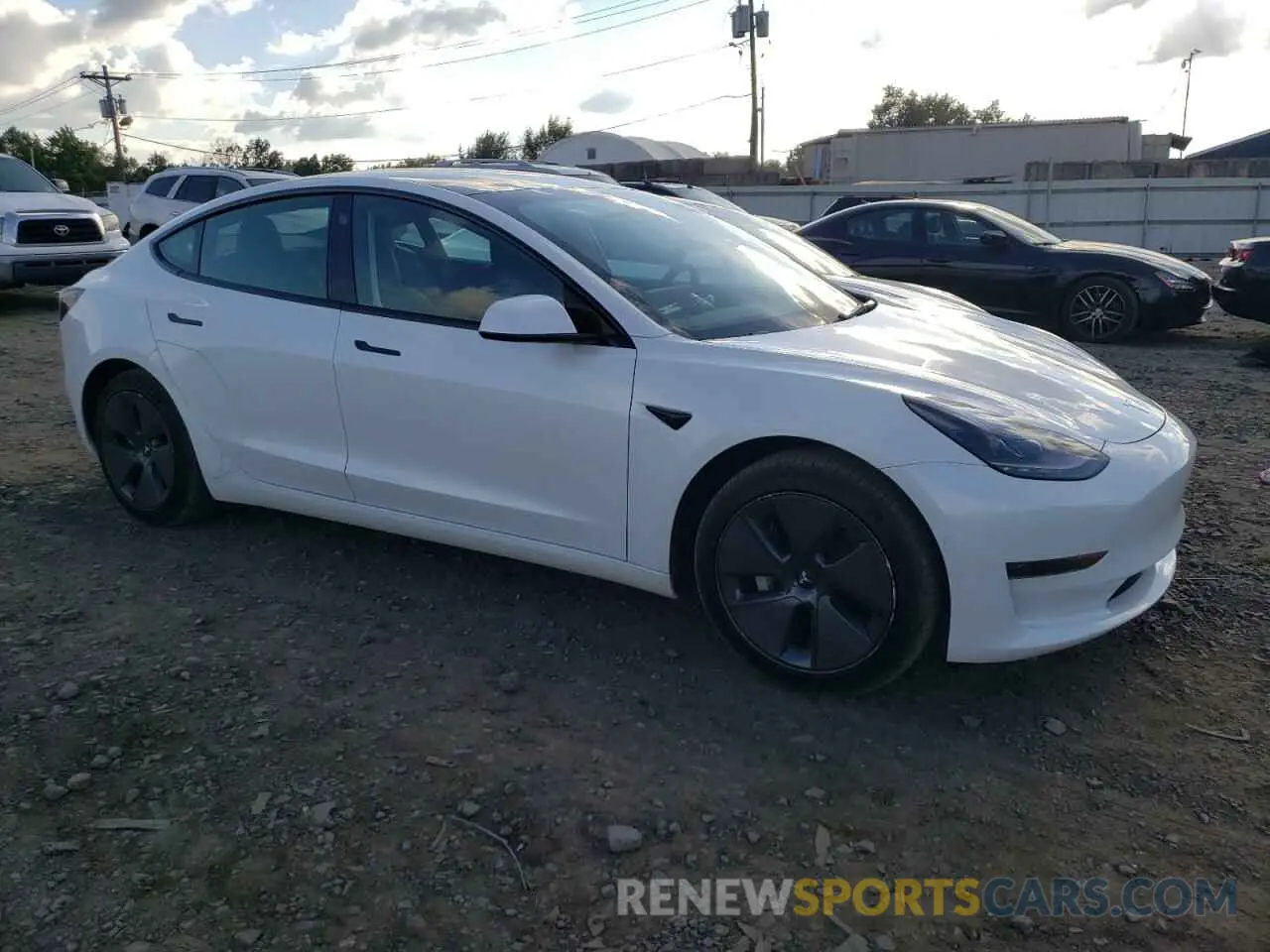 4 Photograph of a damaged car 5YJ3E1EAXMF097494 TESLA MODEL 3 2021