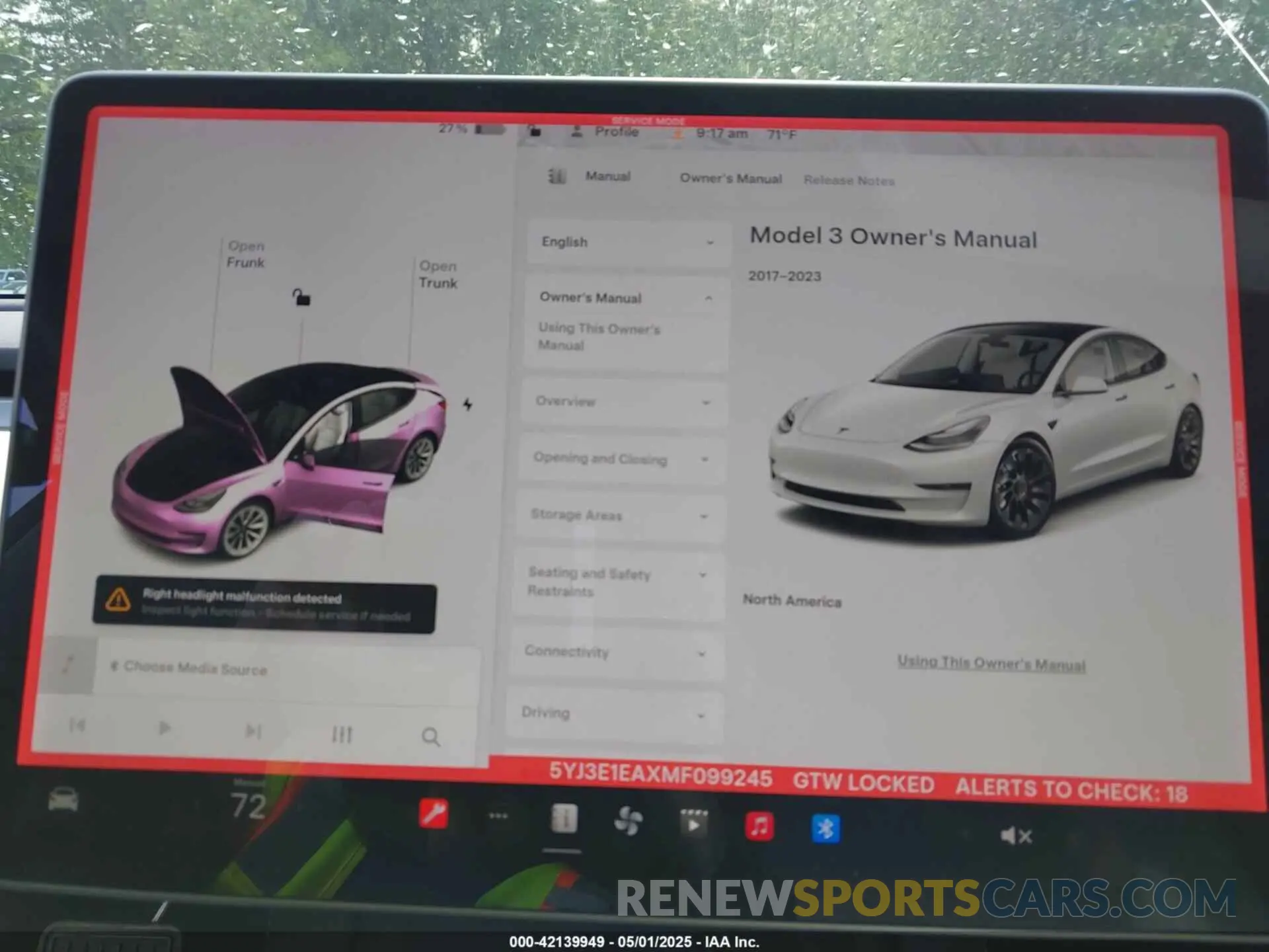 19 Photograph of a damaged car 5YJ3E1EAXMF099245 TESLA MODEL 3 2021