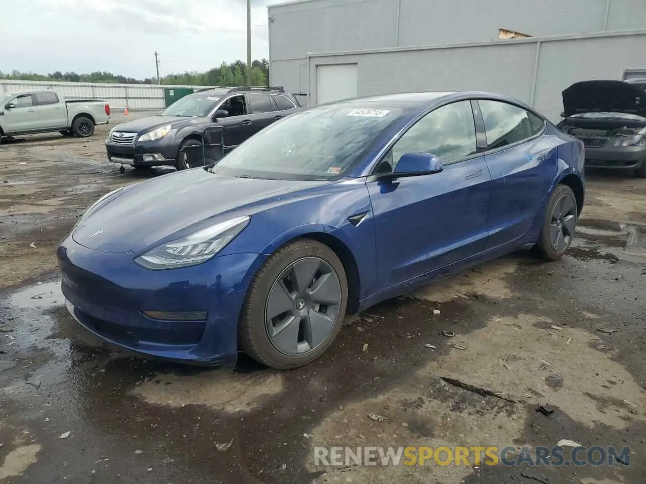 1 Photograph of a damaged car 5YJ3E1EAXMF850831 TESLA MODEL 3 2021