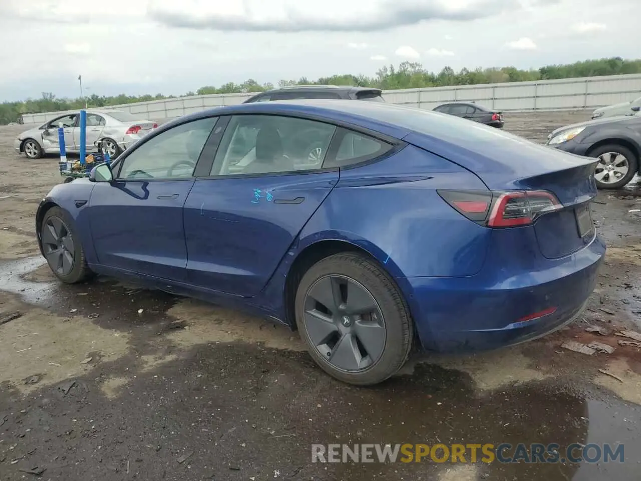 2 Photograph of a damaged car 5YJ3E1EAXMF850831 TESLA MODEL 3 2021