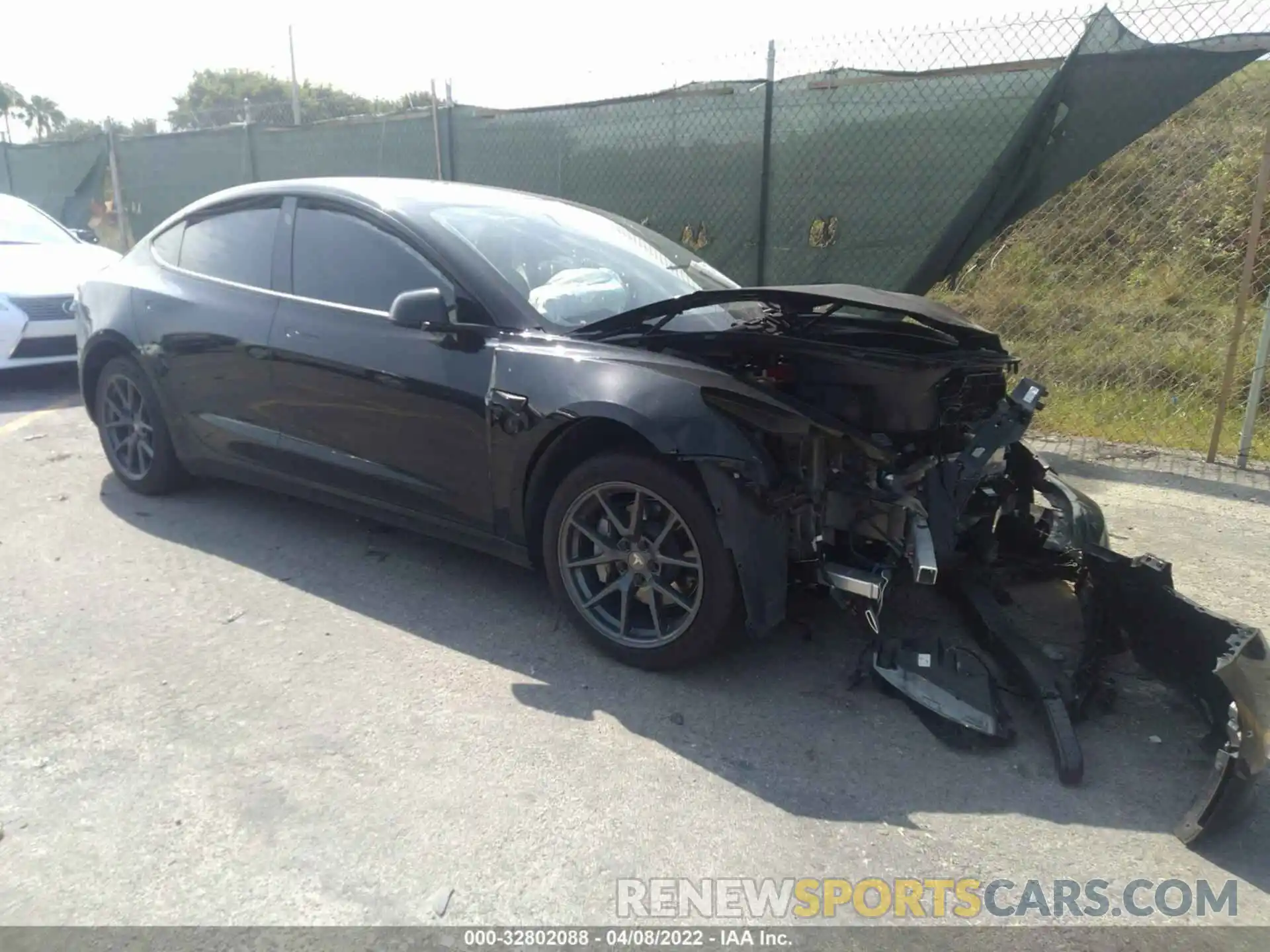 1 Photograph of a damaged car 5YJ3E1EAXMF854930 TESLA MODEL 3 2021