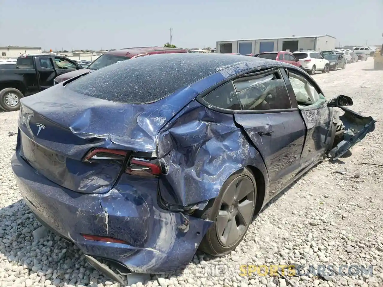 4 Photograph of a damaged car 5YJ3E1EAXMF856841 TESLA MODEL 3 2021