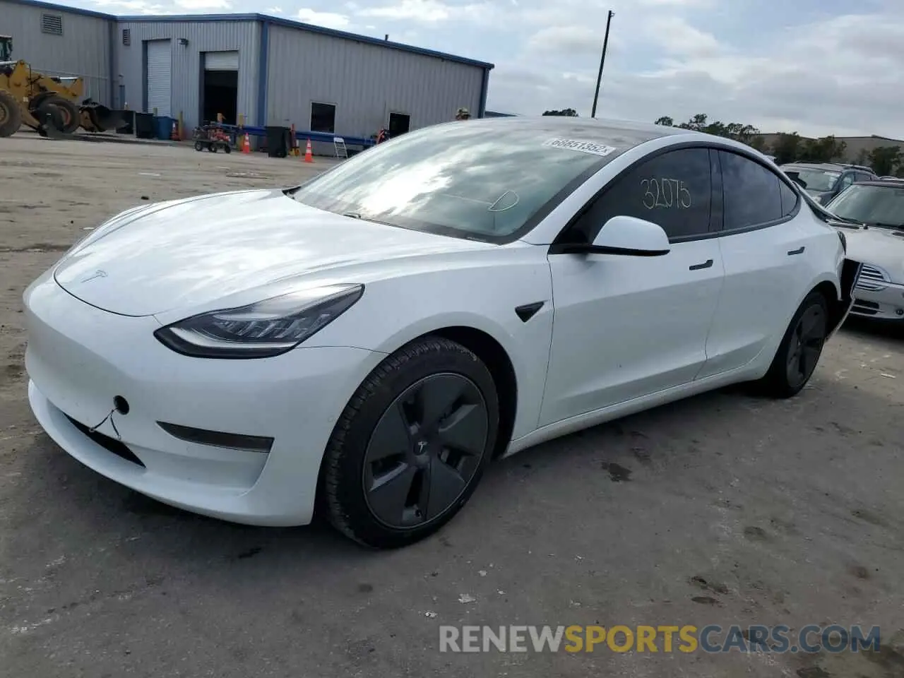 1 Photograph of a damaged car 5YJ3E1EAXMF858671 TESLA MODEL 3 2021