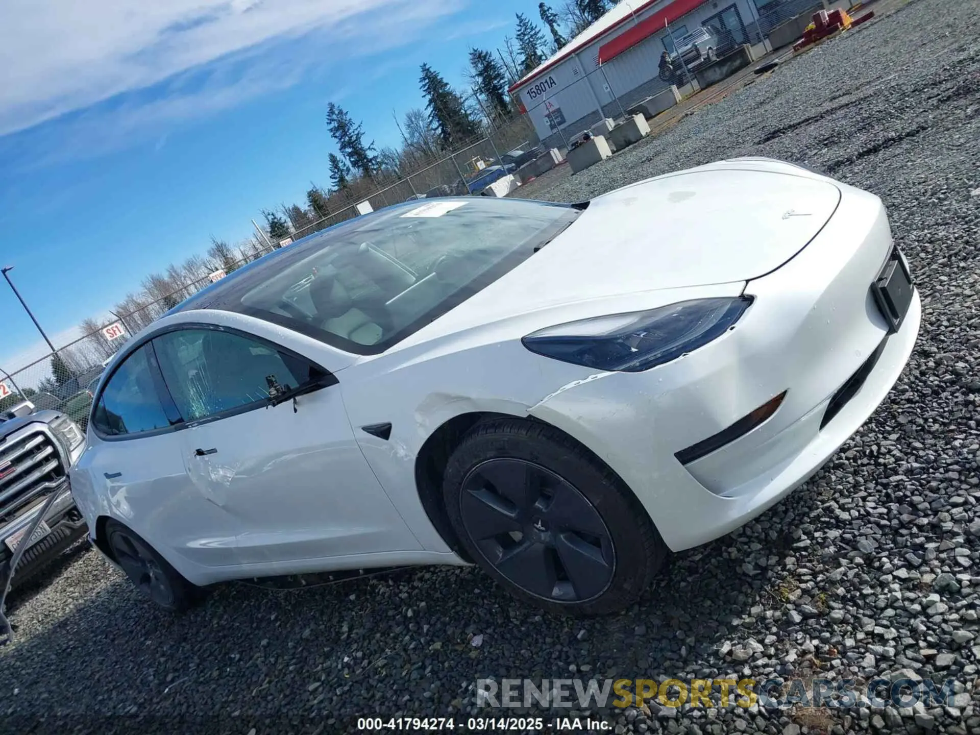 13 Photograph of a damaged car 5YJ3E1EAXMF871730 TESLA MODEL 3 2021
