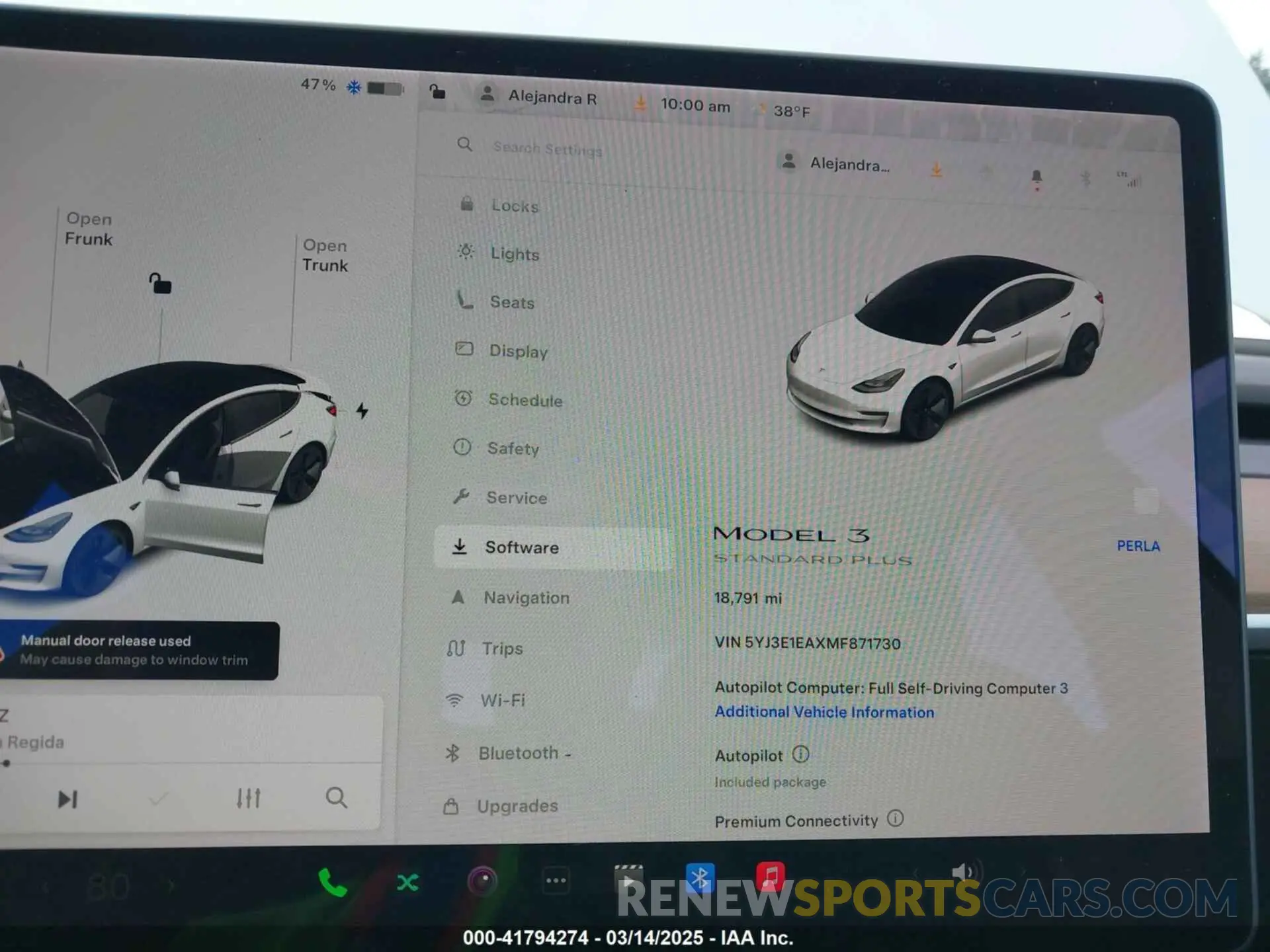 7 Photograph of a damaged car 5YJ3E1EAXMF871730 TESLA MODEL 3 2021