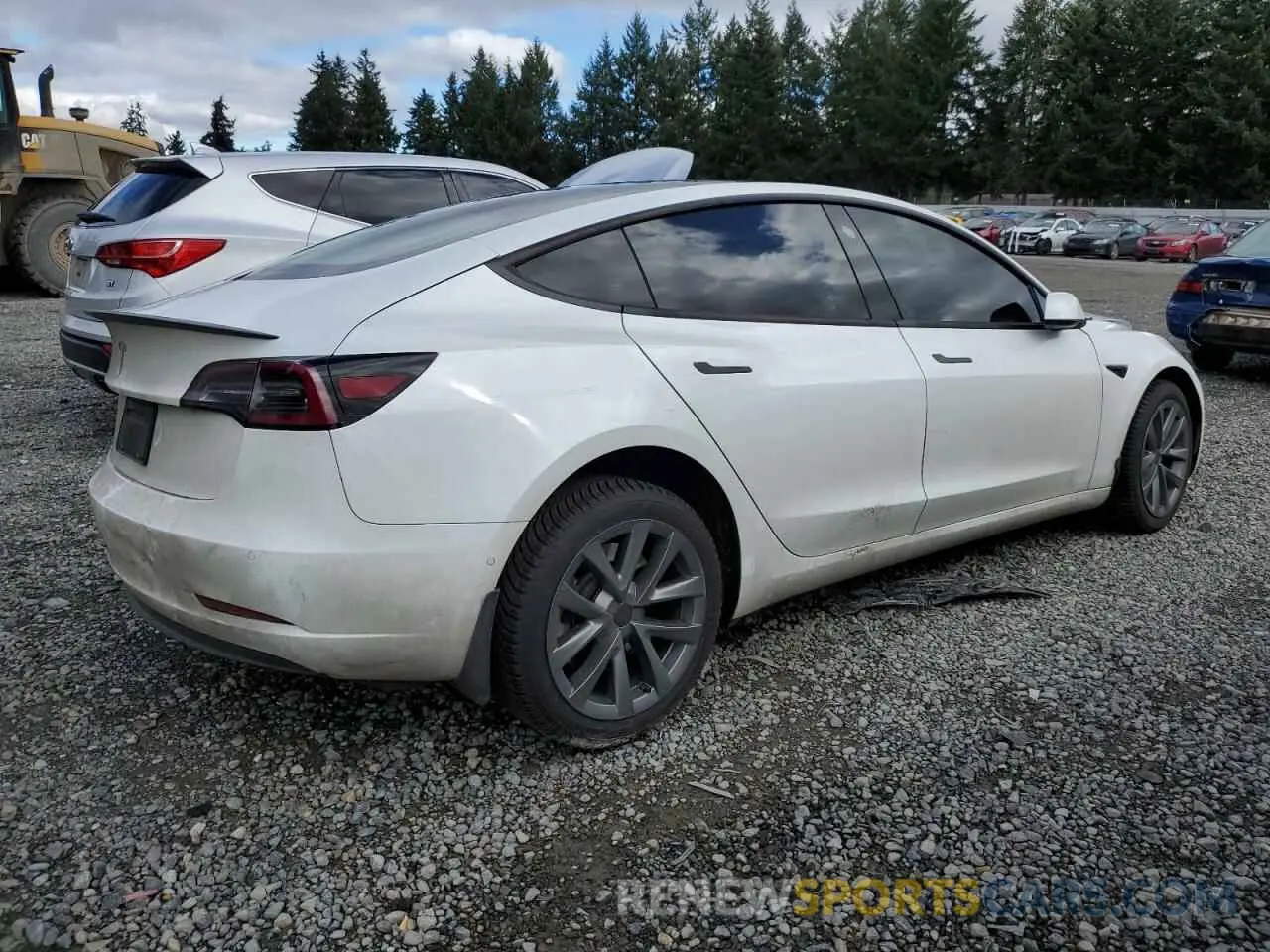 3 Photograph of a damaged car 5YJ3E1EAXMF873252 TESLA MODEL 3 2021
