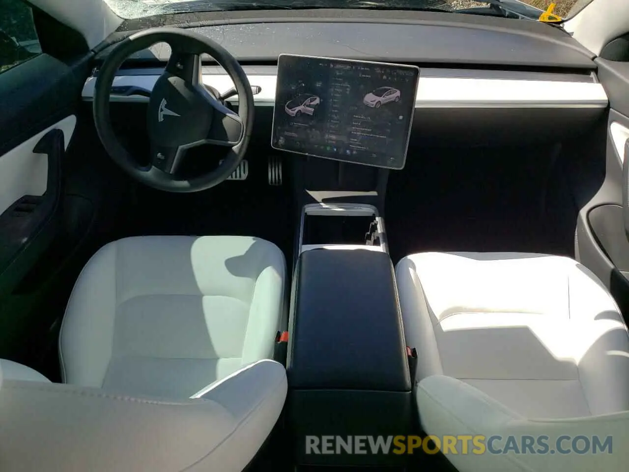 8 Photograph of a damaged car 5YJ3E1EAXMF873252 TESLA MODEL 3 2021