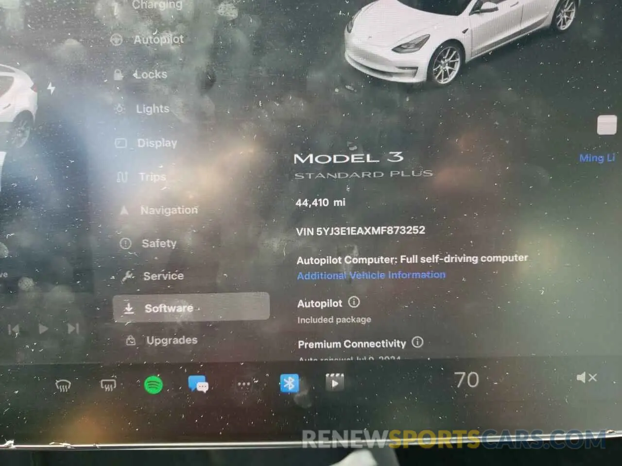9 Photograph of a damaged car 5YJ3E1EAXMF873252 TESLA MODEL 3 2021