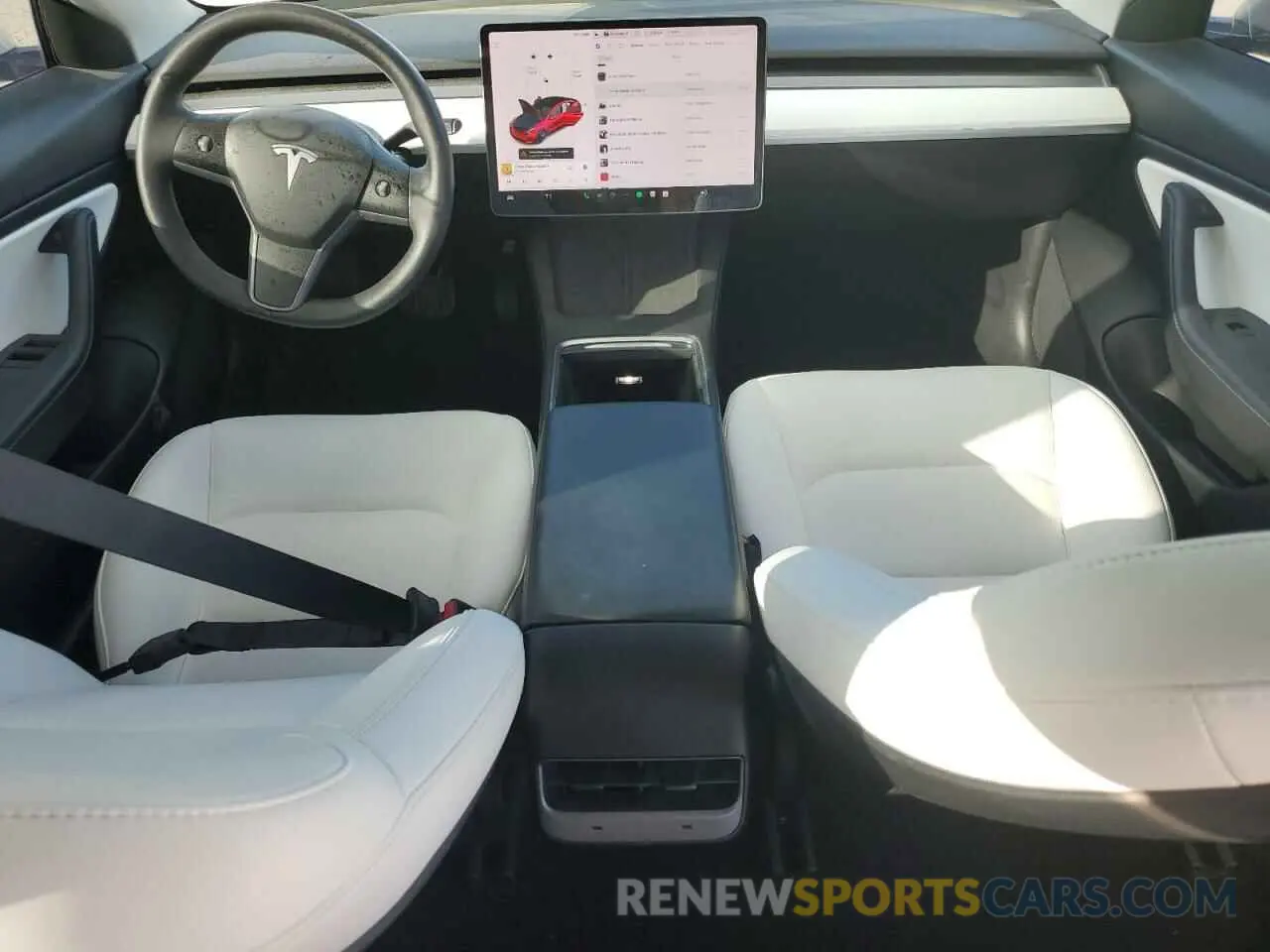 8 Photograph of a damaged car 5YJ3E1EAXMF921669 TESLA MODEL 3 2021