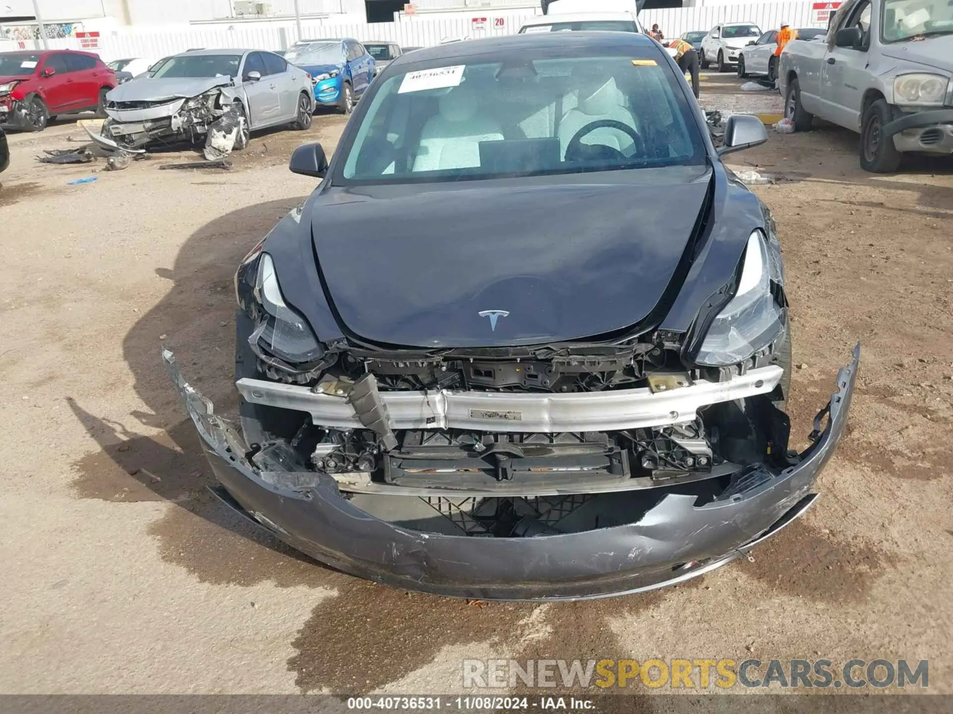 6 Photograph of a damaged car 5YJ3E1EAXMF921851 TESLA MODEL 3 2021