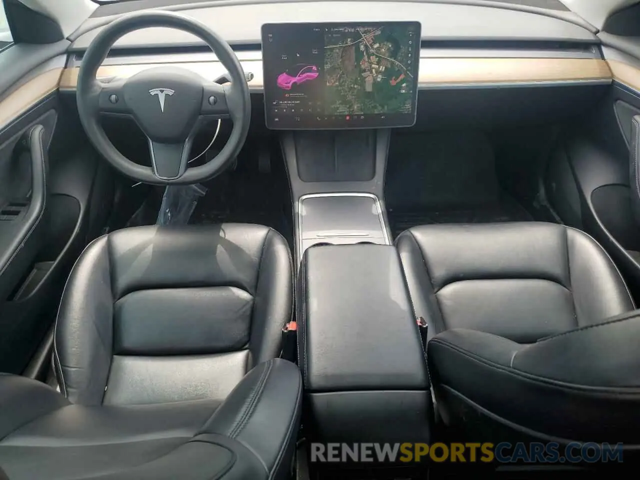 8 Photograph of a damaged car 5YJ3E1EAXMF973450 TESLA MODEL 3 2021