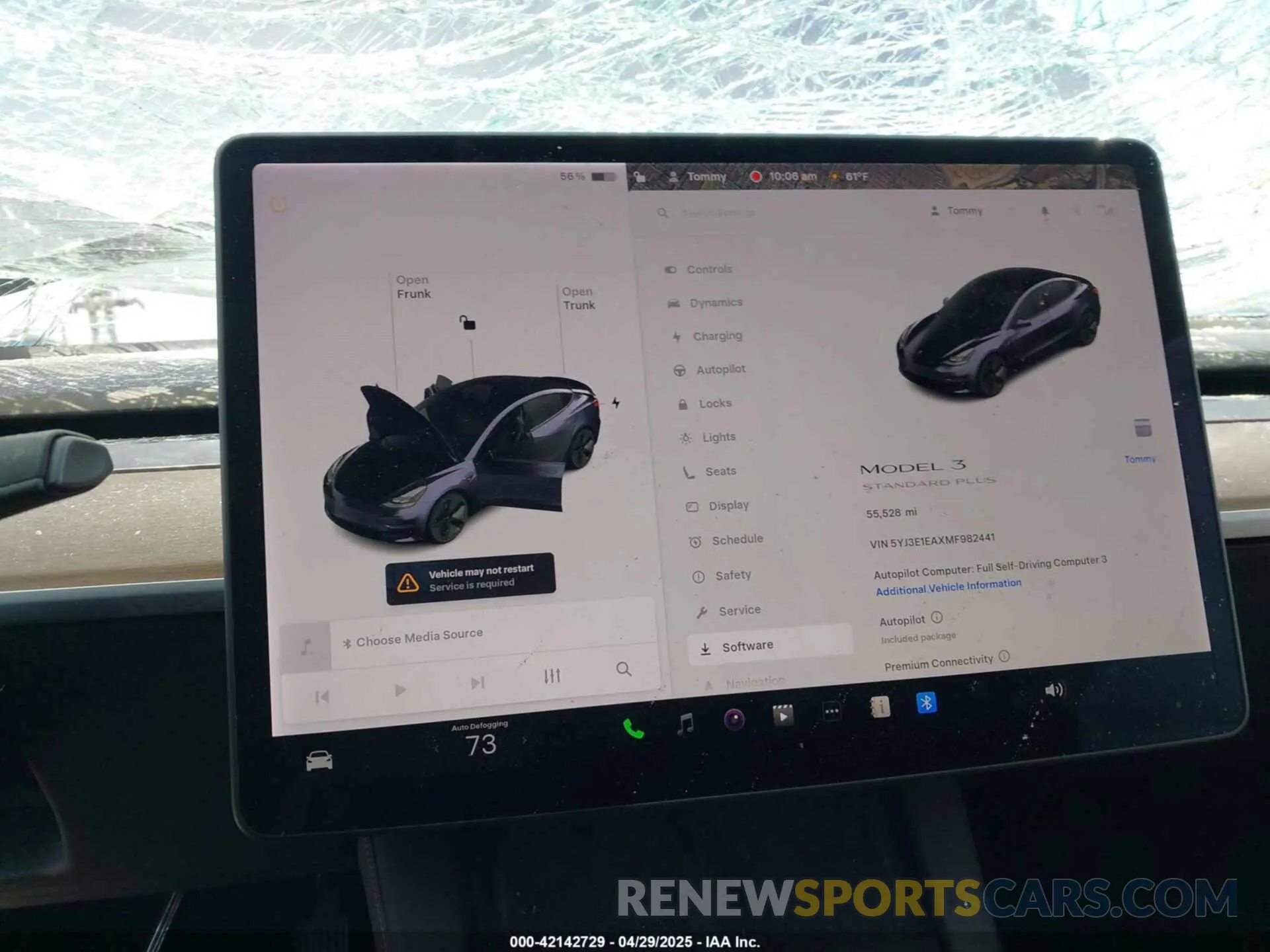 17 Photograph of a damaged car 5YJ3E1EAXMF982441 TESLA MODEL 3 2021