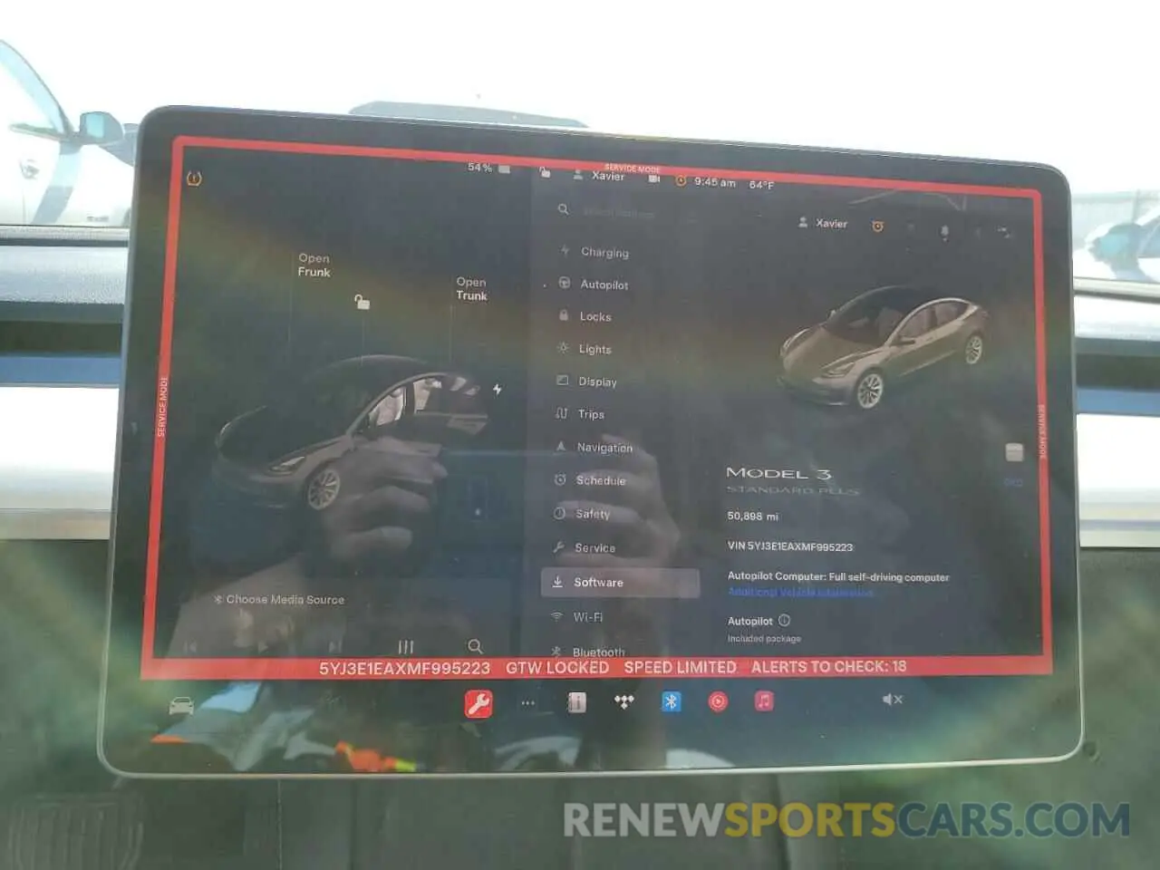 9 Photograph of a damaged car 5YJ3E1EAXMF995223 TESLA MODEL 3 2021