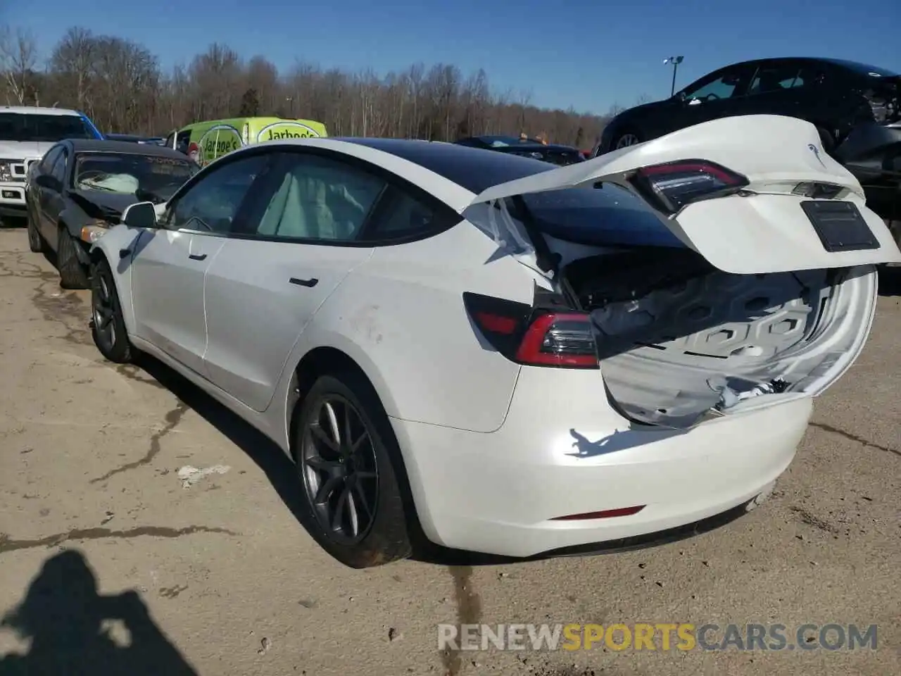 3 Photograph of a damaged car 5YJ3E1EAXMF996193 TESLA MODEL 3 2021