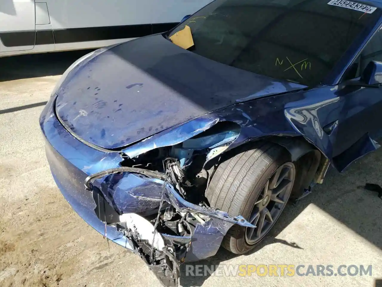 9 Photograph of a damaged car 5YJ3E1EB0MF003664 TESLA MODEL 3 2021