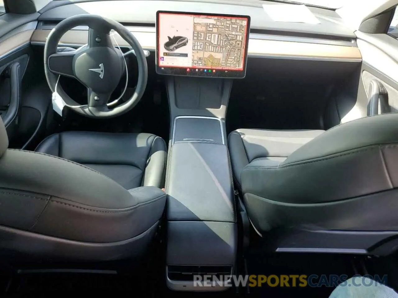 8 Photograph of a damaged car 5YJ3E1EB0MF005205 TESLA MODEL 3 2021