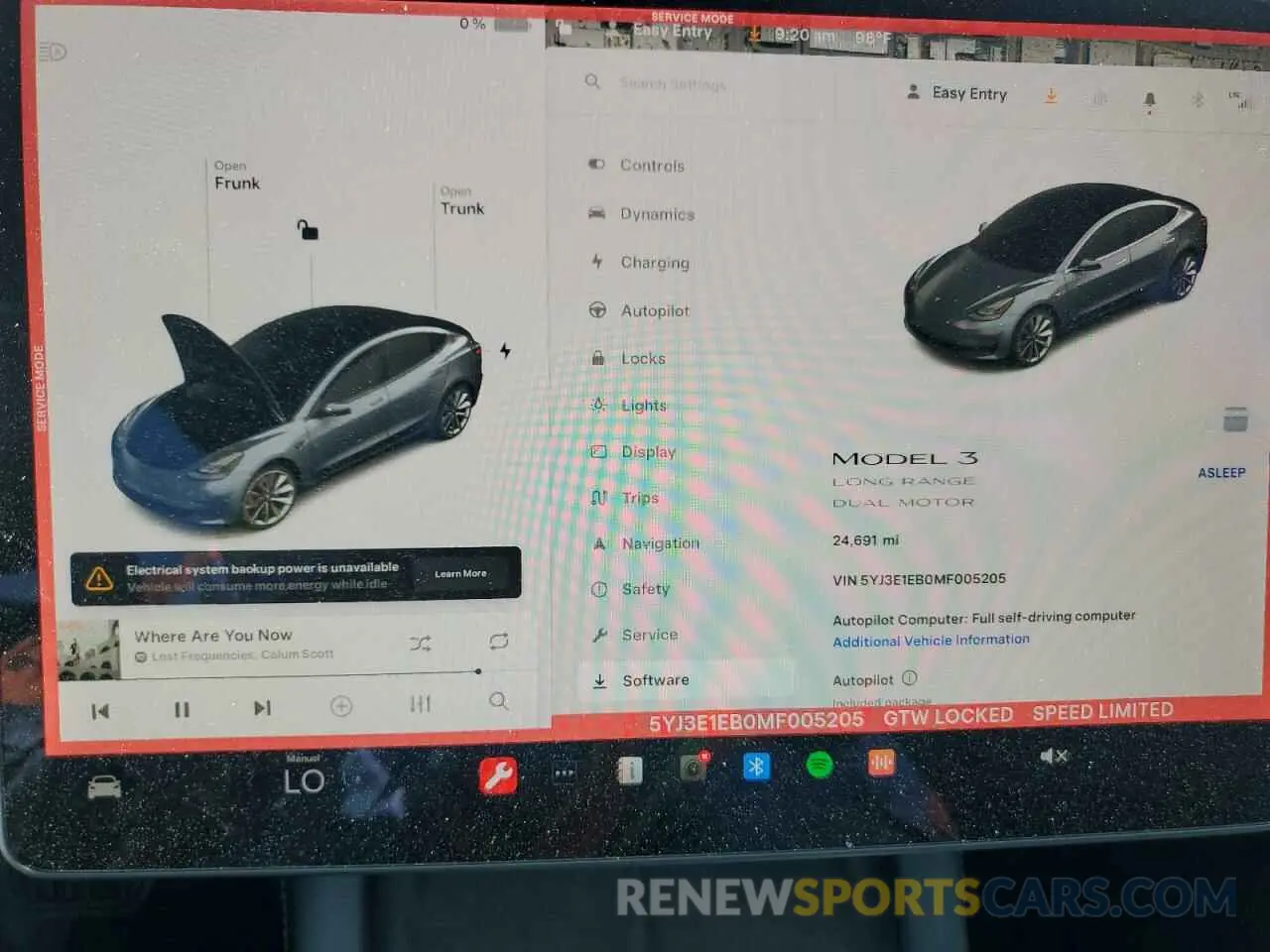 9 Photograph of a damaged car 5YJ3E1EB0MF005205 TESLA MODEL 3 2021