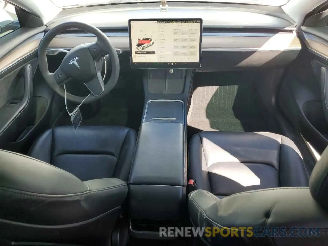 8 Photograph of a damaged car 5YJ3E1EB0MF050922 TESLA MODEL 3 2021