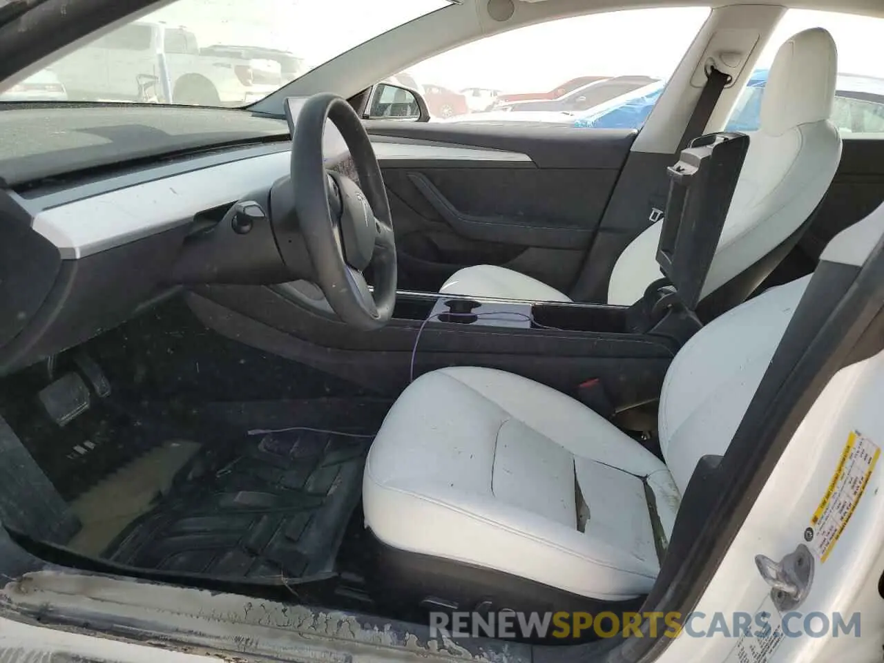7 Photograph of a damaged car 5YJ3E1EB0MF051097 TESLA MODEL 3 2021