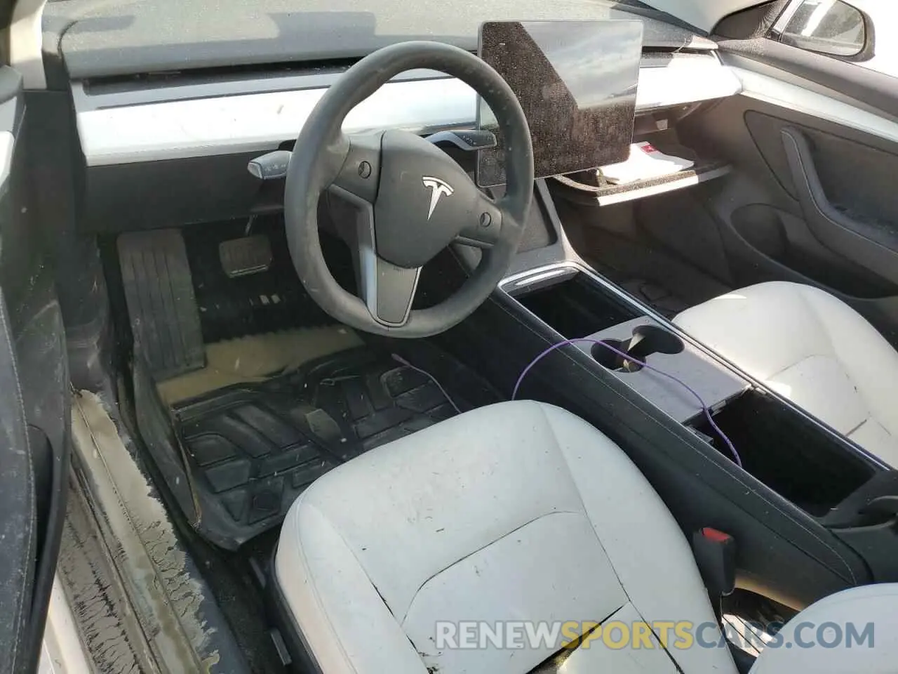 8 Photograph of a damaged car 5YJ3E1EB0MF051097 TESLA MODEL 3 2021