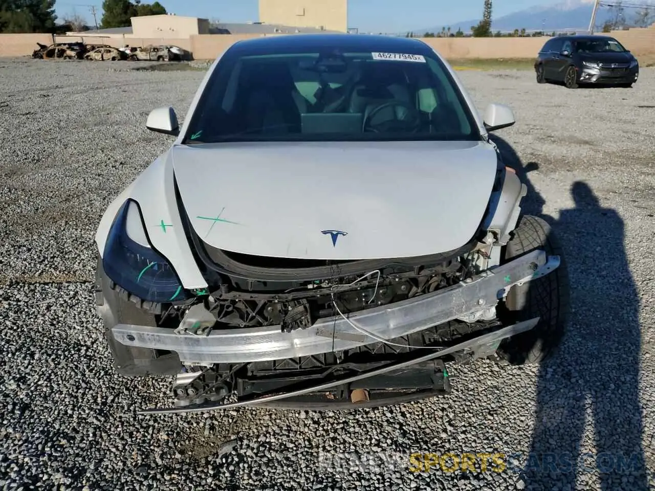5 Photograph of a damaged car 5YJ3E1EB0MF059457 TESLA MODEL 3 2021