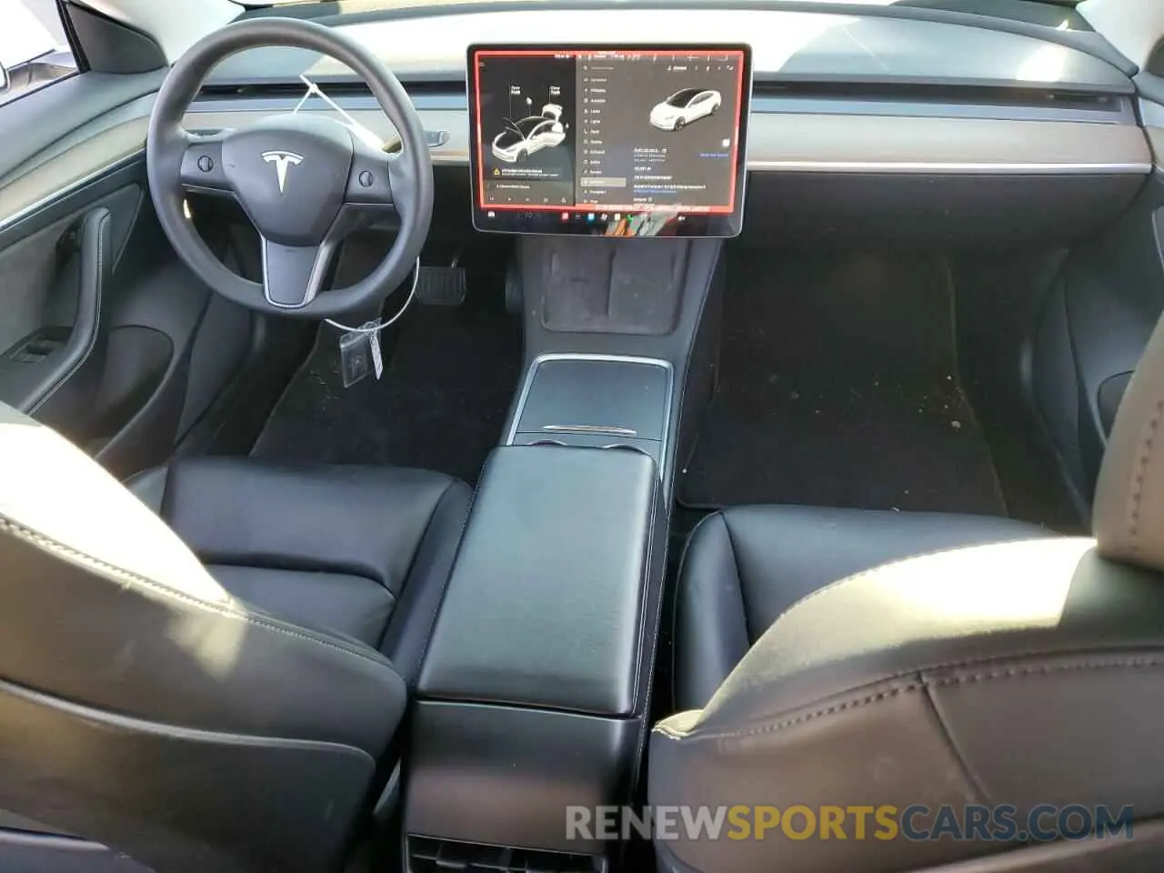 8 Photograph of a damaged car 5YJ3E1EB0MF059457 TESLA MODEL 3 2021