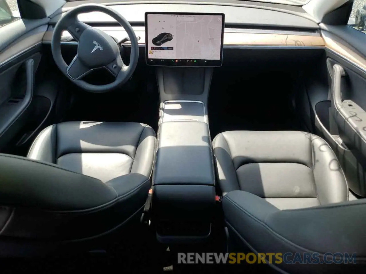 8 Photograph of a damaged car 5YJ3E1EB0MF069227 TESLA MODEL 3 2021