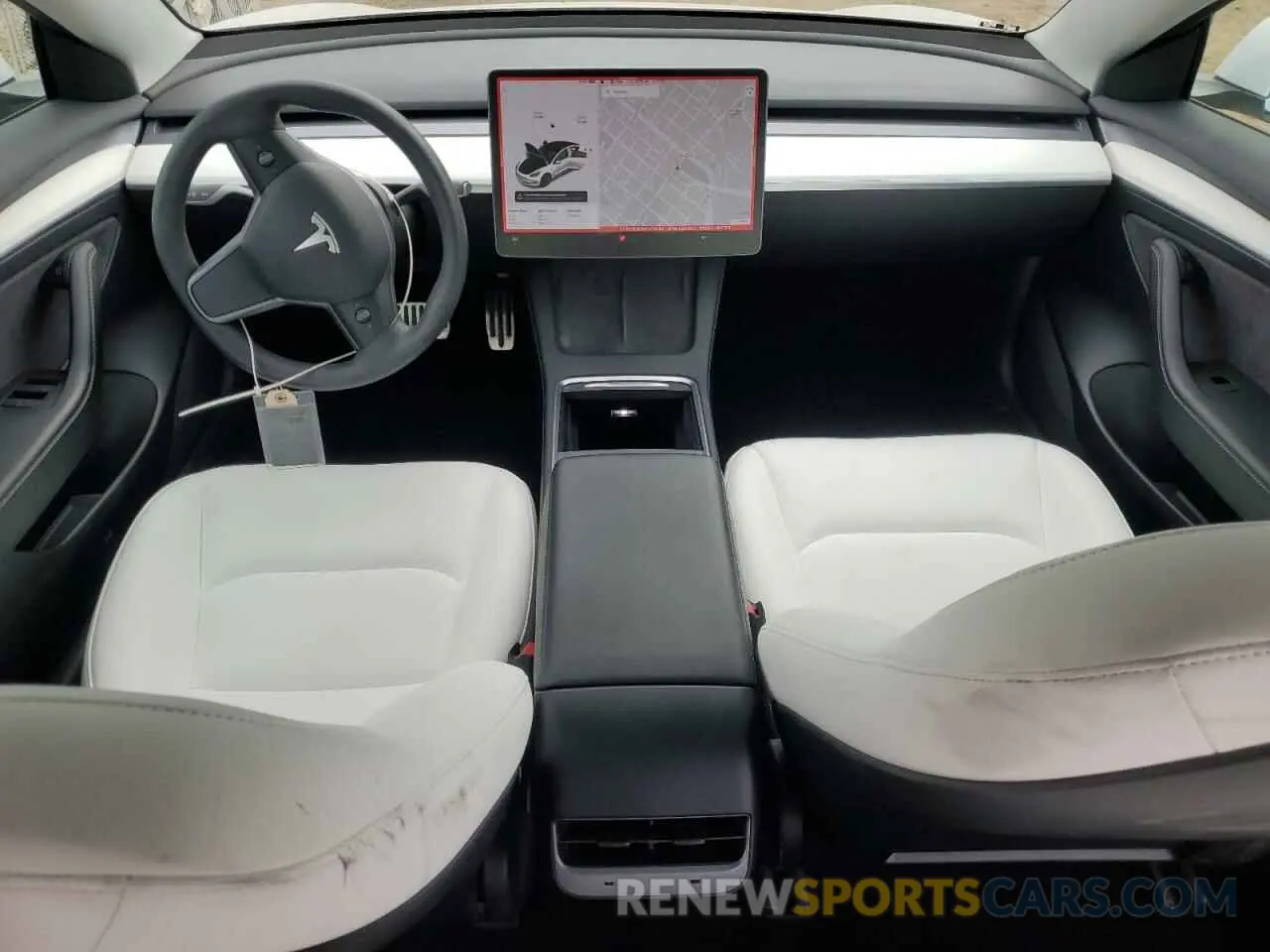 8 Photograph of a damaged car 5YJ3E1EB0MF073052 TESLA MODEL 3 2021