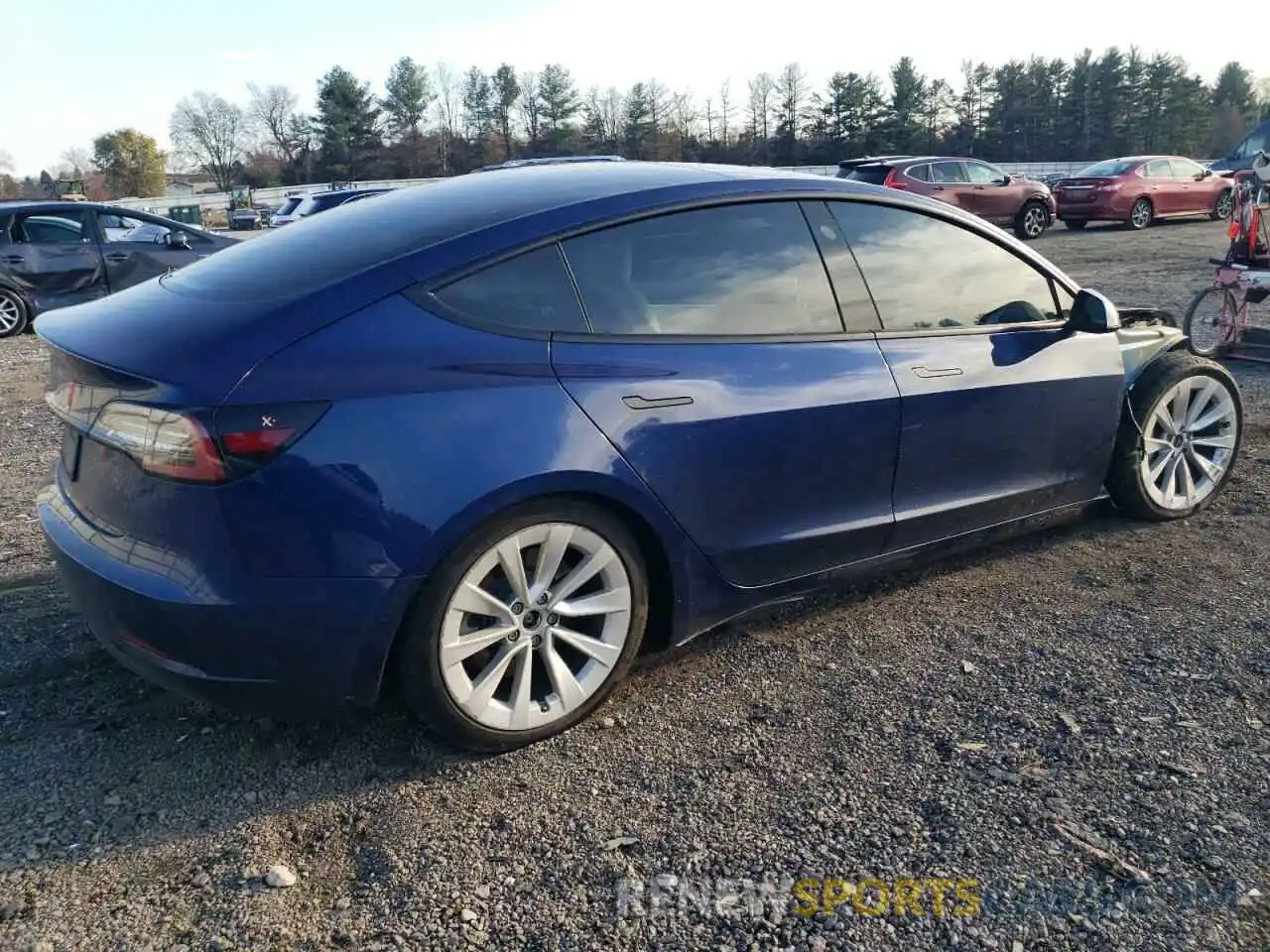 3 Photograph of a damaged car 5YJ3E1EB0MF849230 TESLA MODEL 3 2021