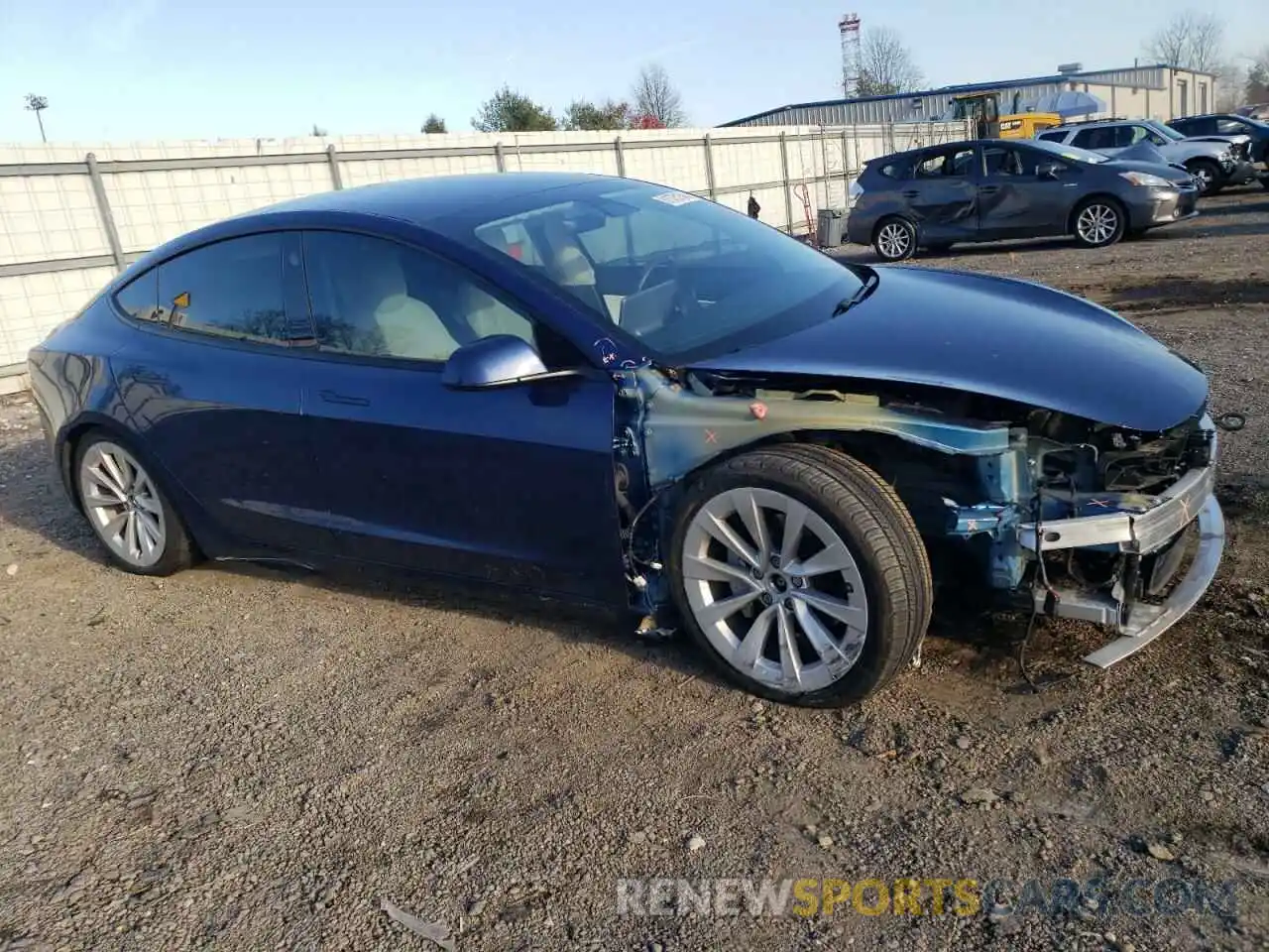 4 Photograph of a damaged car 5YJ3E1EB0MF849230 TESLA MODEL 3 2021