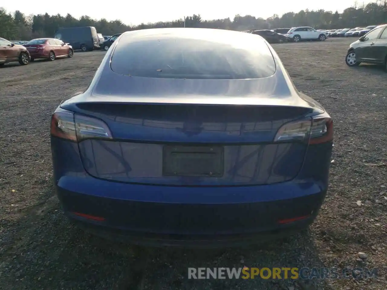 6 Photograph of a damaged car 5YJ3E1EB0MF849230 TESLA MODEL 3 2021