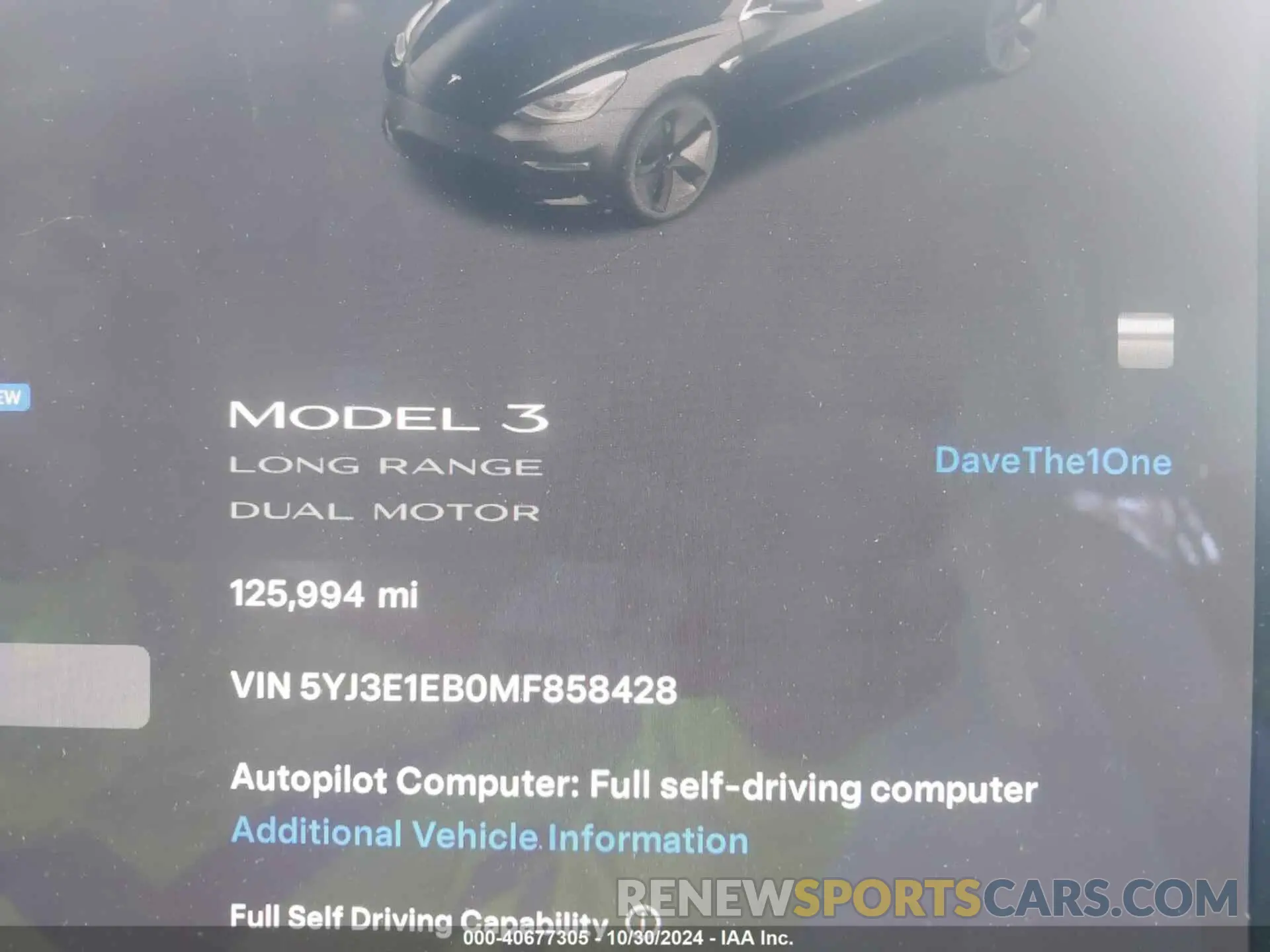 7 Photograph of a damaged car 5YJ3E1EB0MF858428 TESLA MODEL 3 2021
